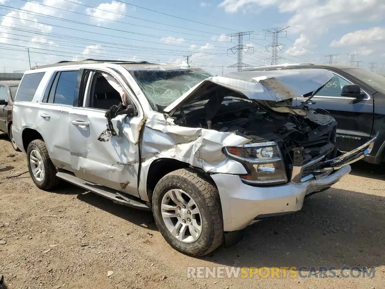 4 Photograph of a damaged car 1GNSKBKC6KR273813 CHEVROLET TAHOE 2019