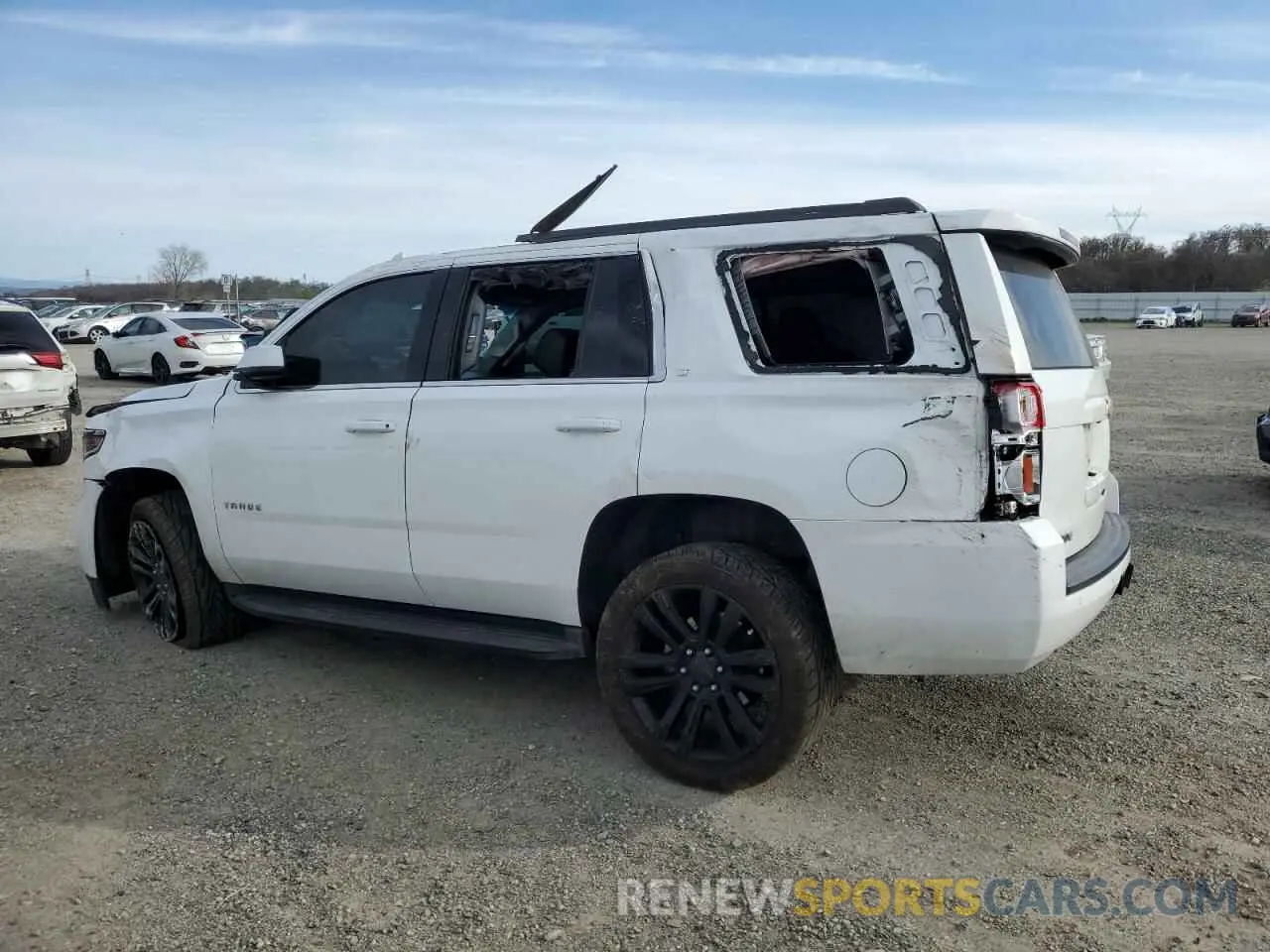 2 Photograph of a damaged car 1GNSKBKC7KR366386 CHEVROLET TAHOE 2019