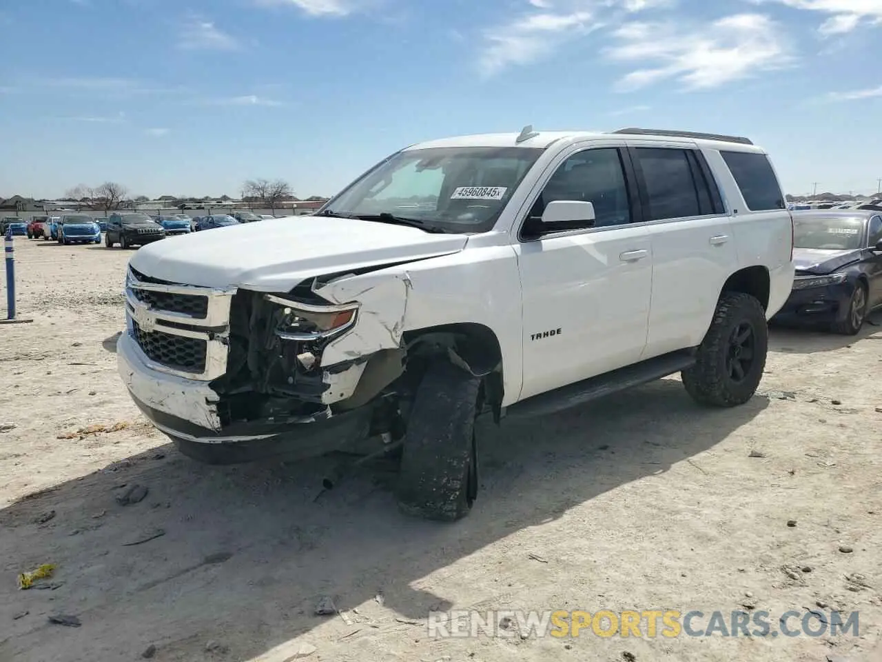 1 Photograph of a damaged car 1GNSKBKC7KR392177 CHEVROLET TAHOE 2019