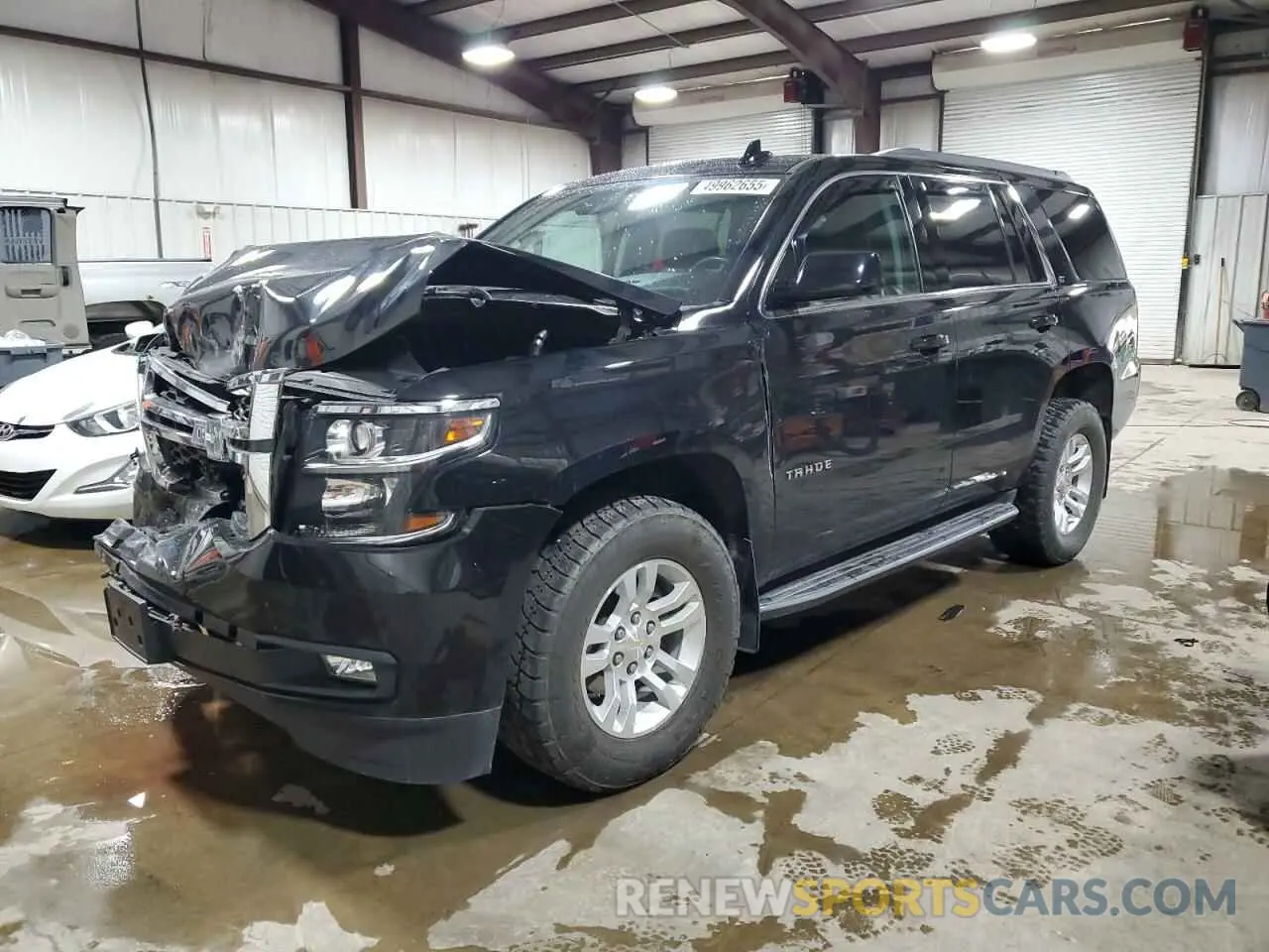 1 Photograph of a damaged car 1GNSKBKC8KR188553 CHEVROLET TAHOE 2019