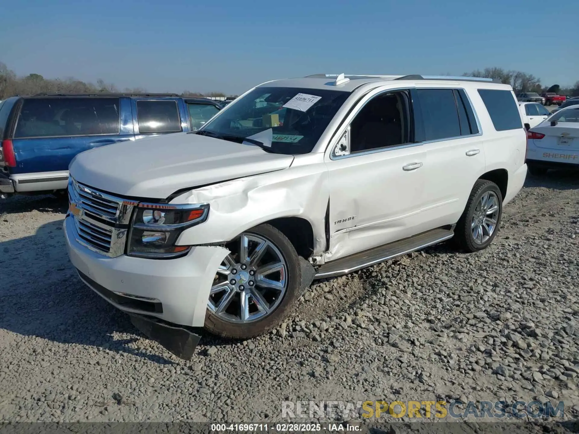 2 Photograph of a damaged car 1GNSKCKC0KR315527 CHEVROLET TAHOE 2019