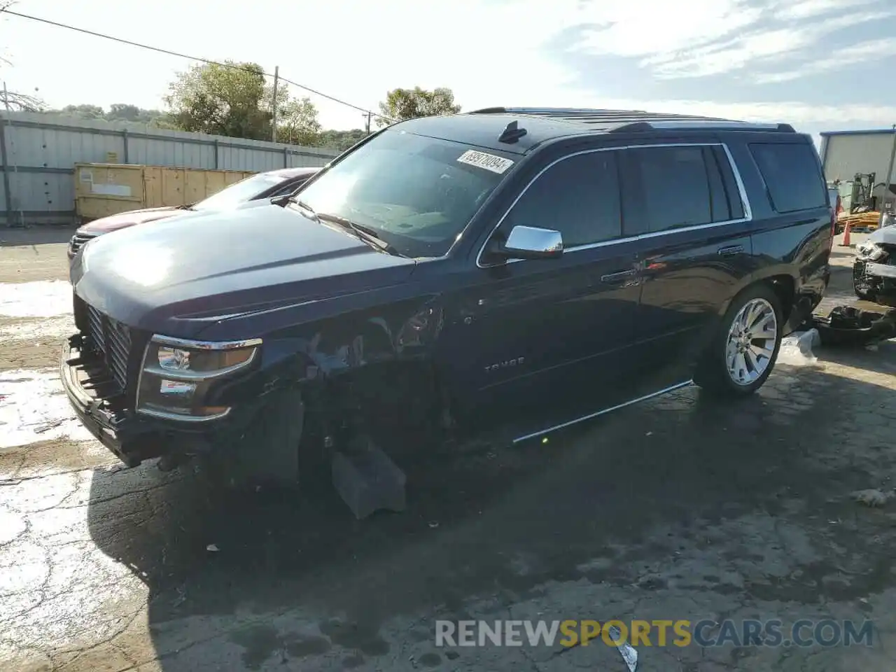 1 Photograph of a damaged car 1GNSKCKC6KR253244 CHEVROLET TAHOE 2019