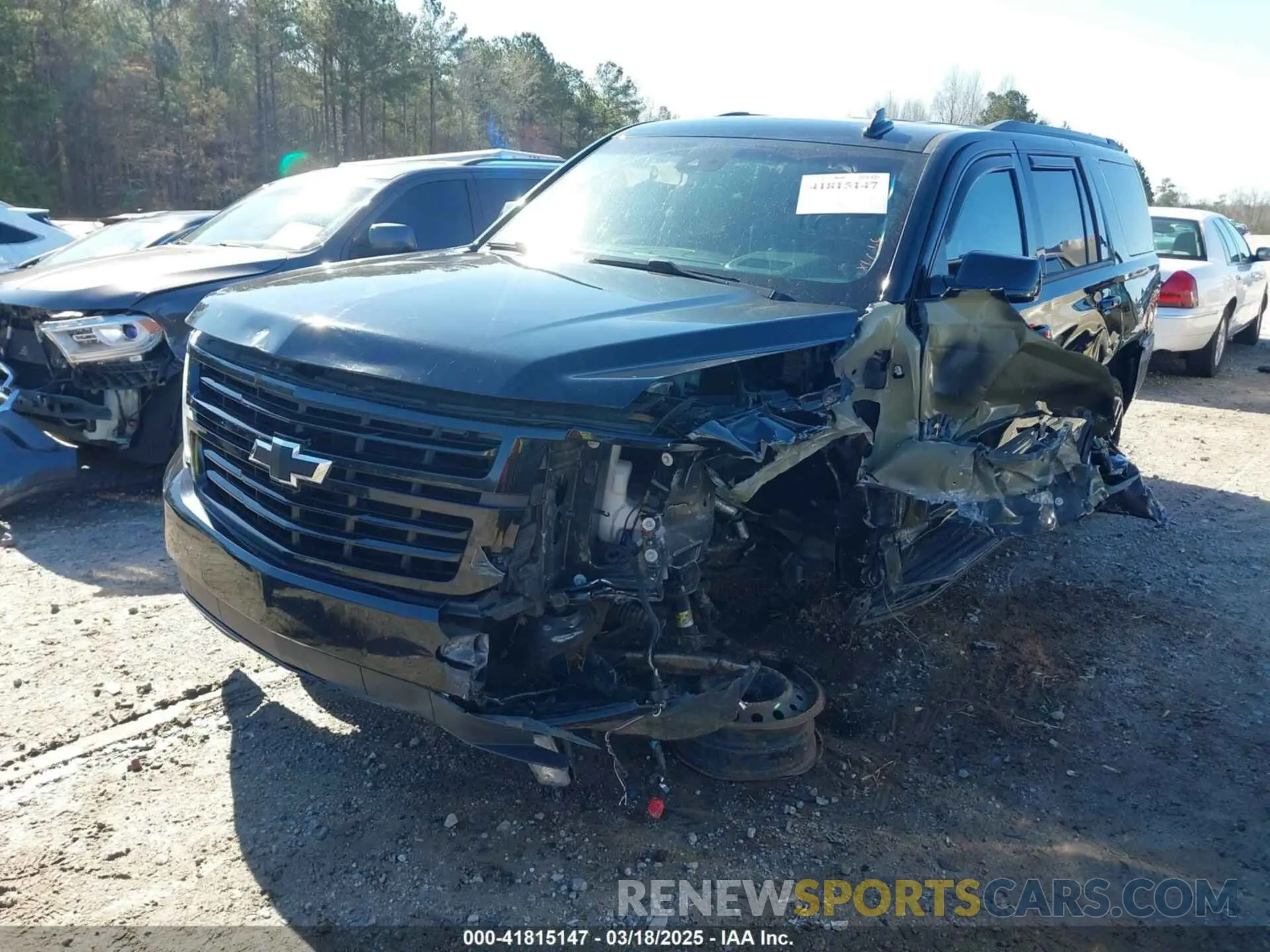 2 Photograph of a damaged car 1GNSKCKJ9KR284051 CHEVROLET TAHOE 2019