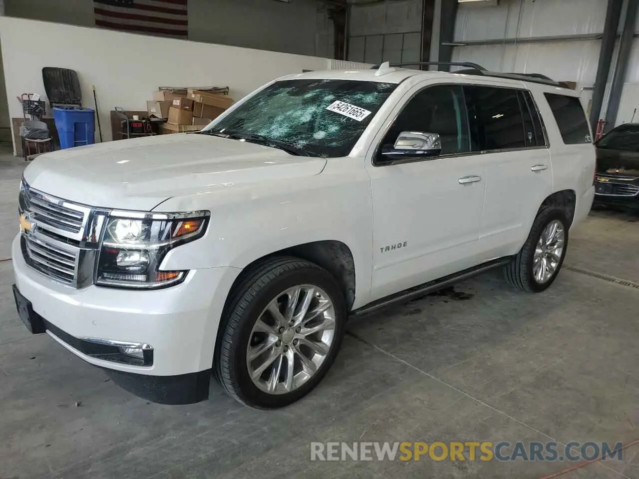 1 Photograph of a damaged car 1GNSKCKJXKR264407 CHEVROLET TAHOE 2019