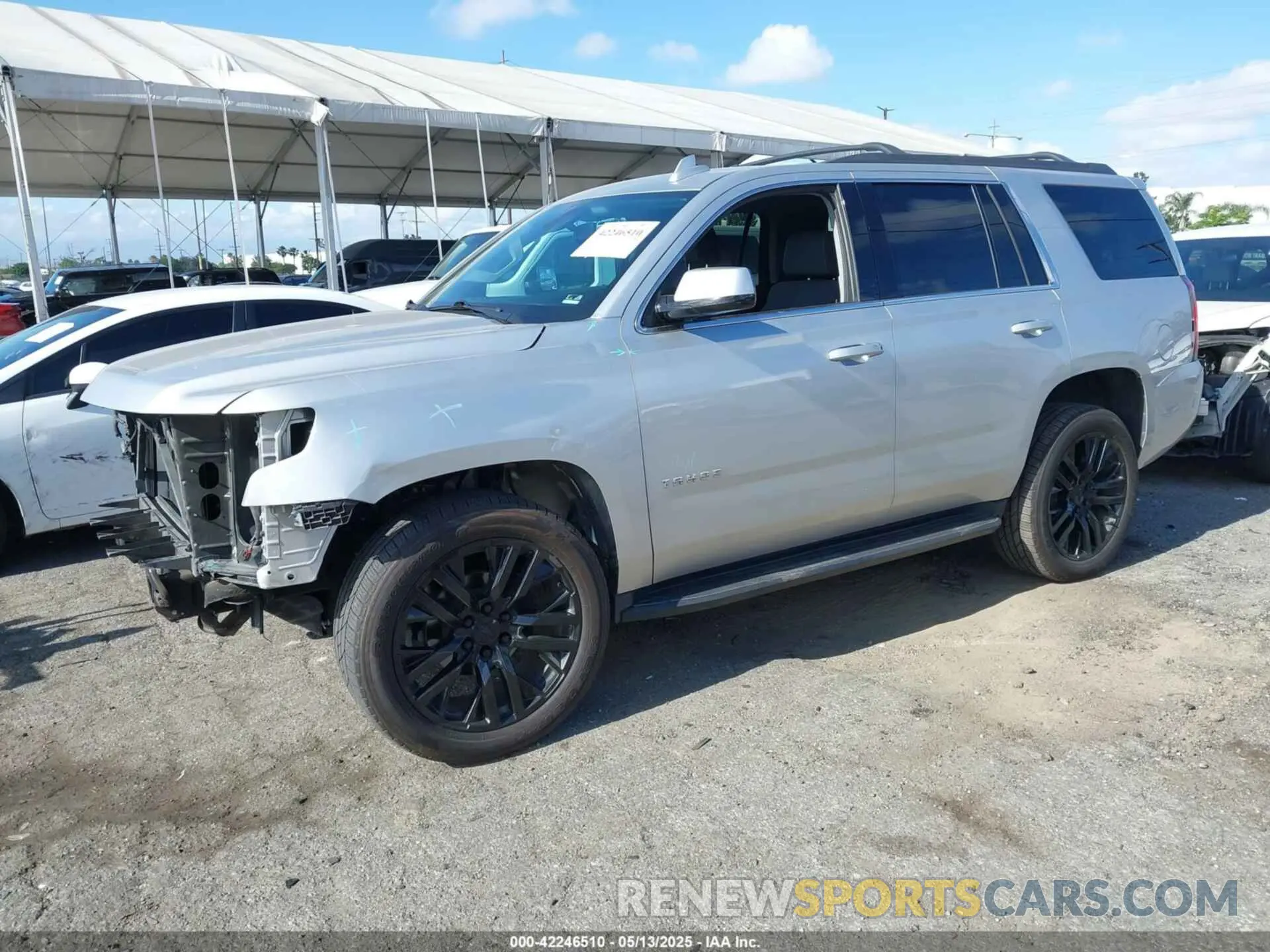2 Photograph of a damaged car 1GNSCAKC2LR227856 CHEVROLET TAHOE 2020