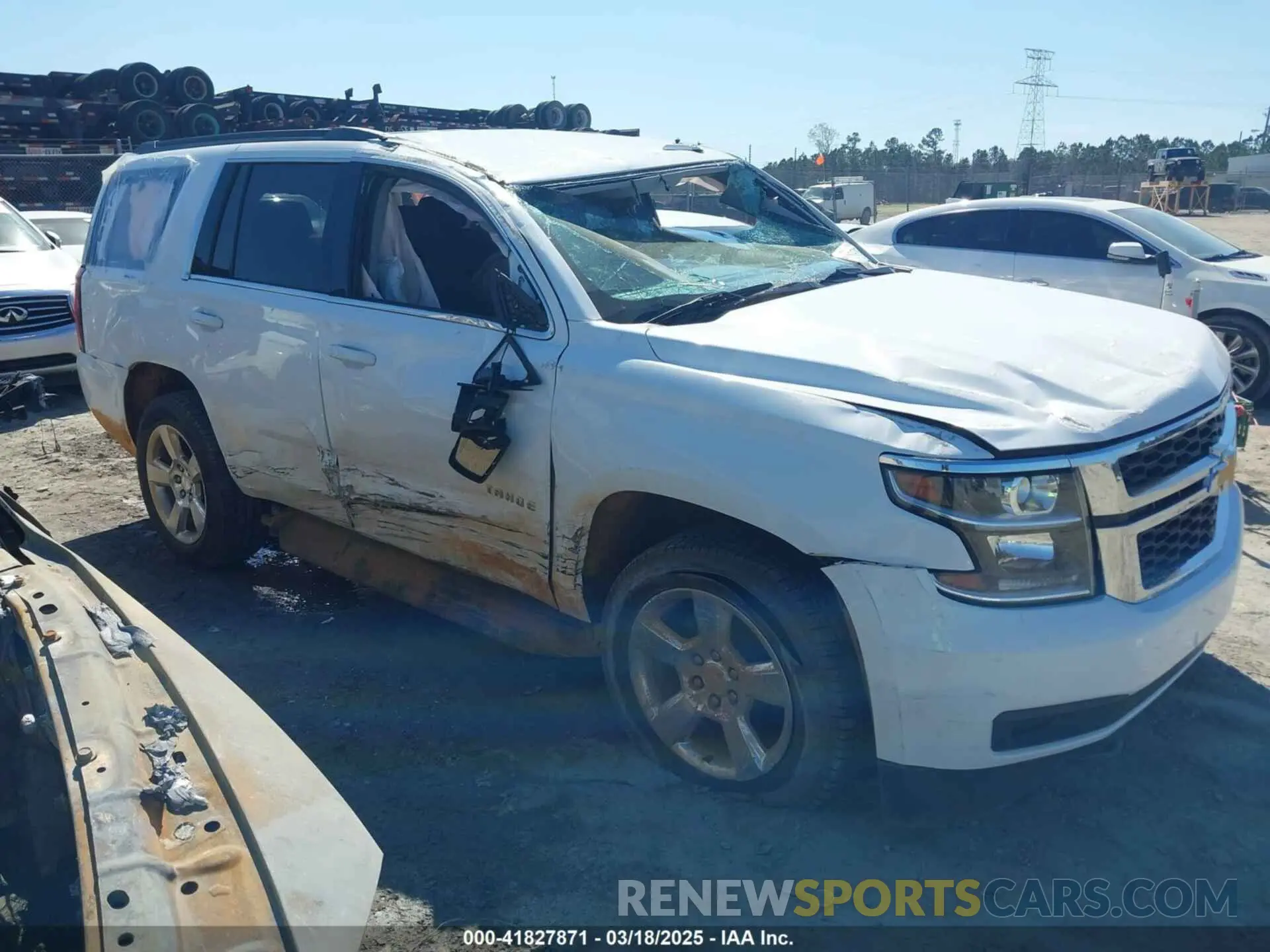 1 Photograph of a damaged car 1GNSCAKC4LR296015 CHEVROLET TAHOE 2020