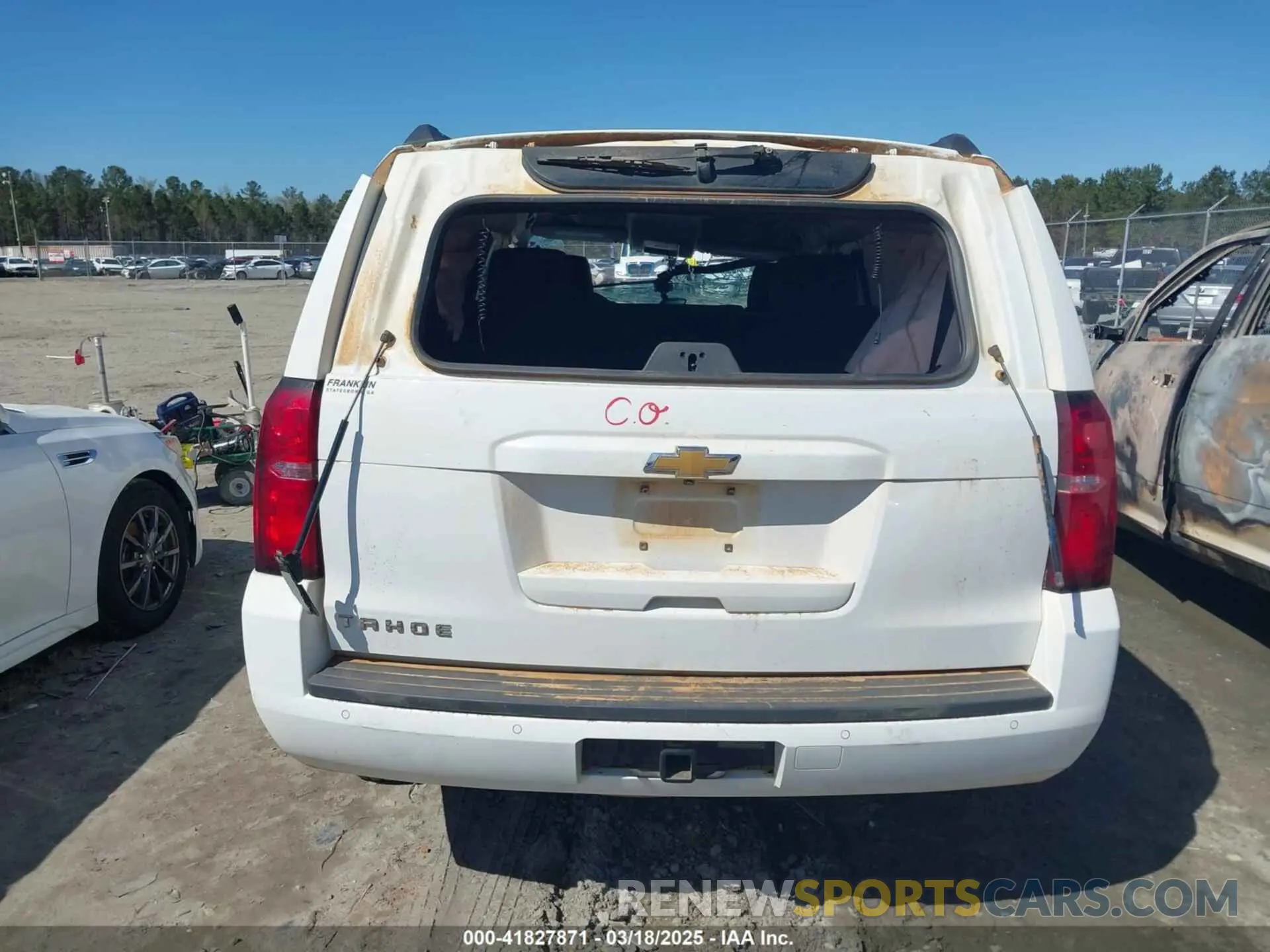 16 Photograph of a damaged car 1GNSCAKC4LR296015 CHEVROLET TAHOE 2020