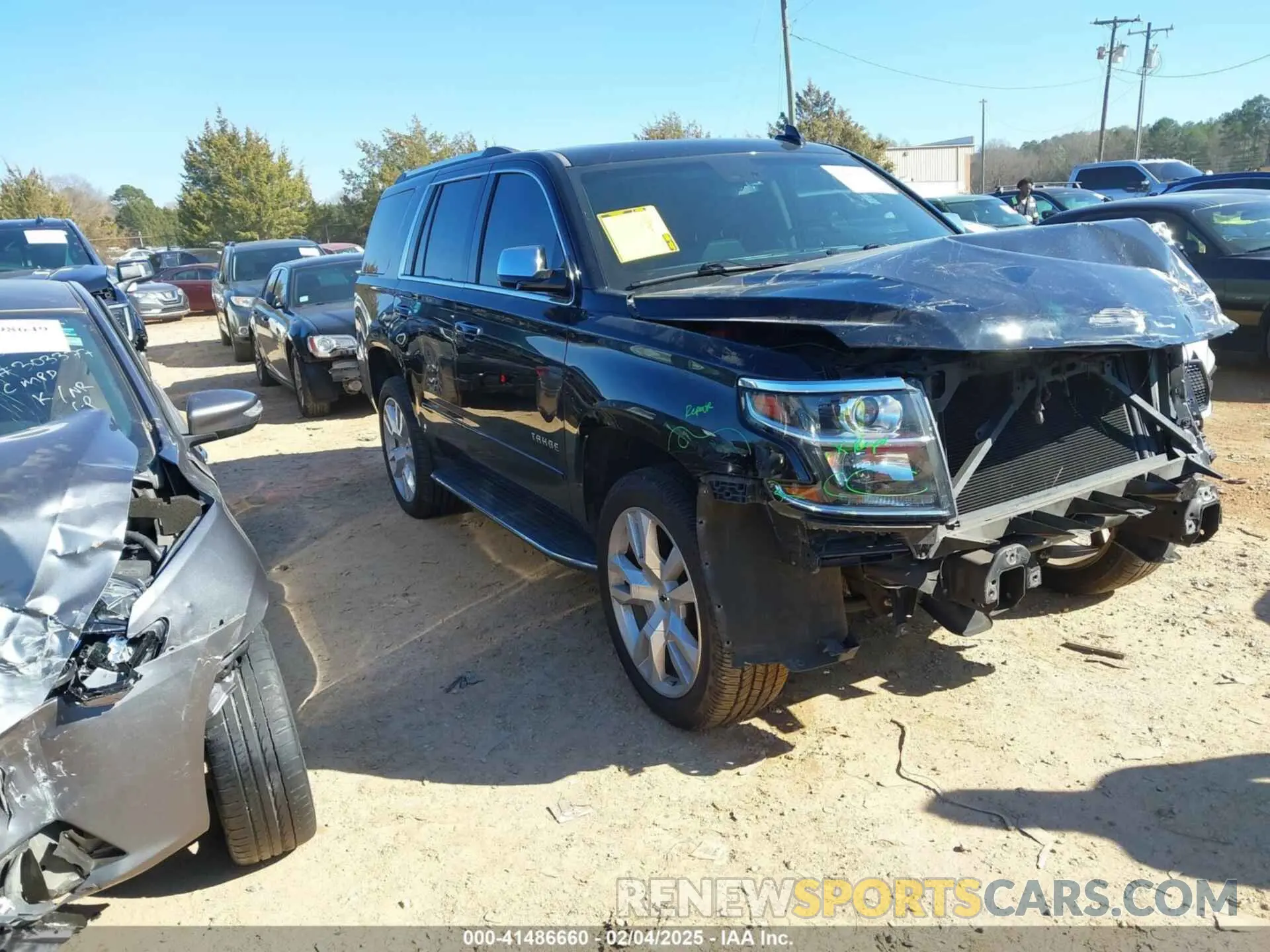 1 Photograph of a damaged car 1GNSCCKCXLR106732 CHEVROLET TAHOE 2020