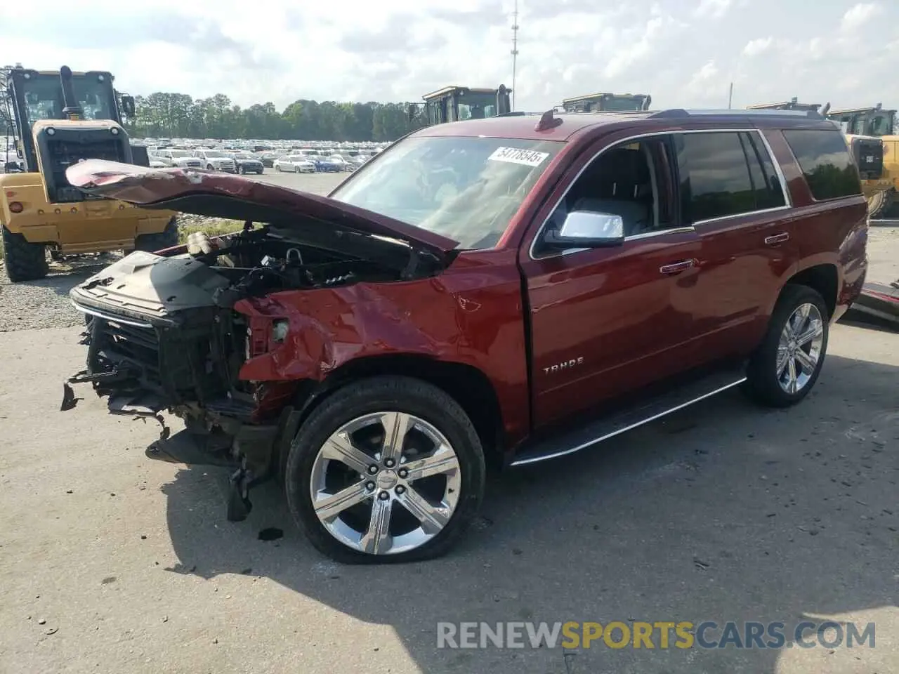 1 Photograph of a damaged car 1GNSCCKCXLR232315 CHEVROLET TAHOE 2020