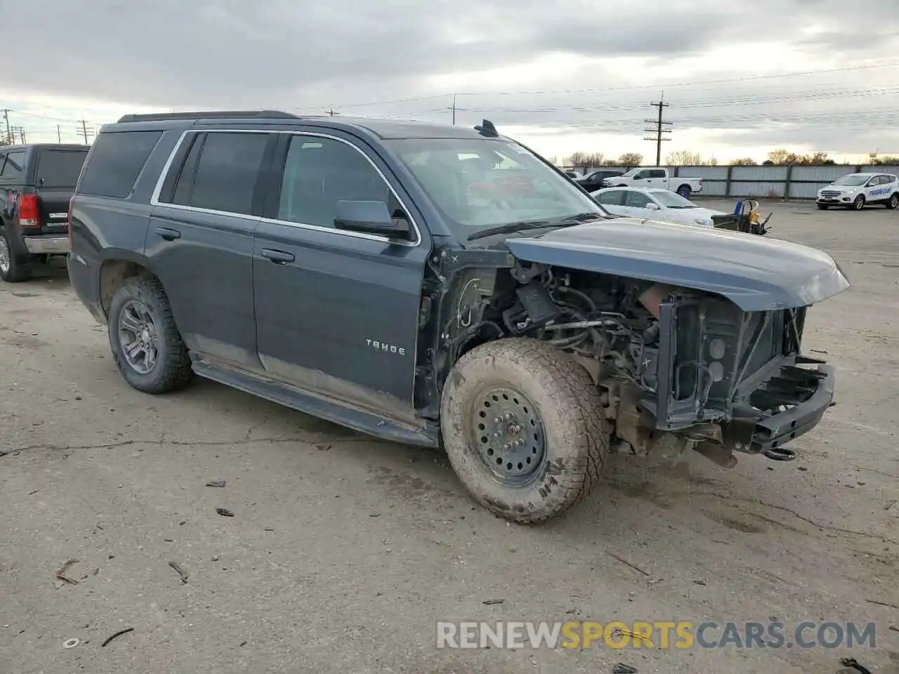 4 Photograph of a damaged car 1GNSKAEC8LR106814 CHEVROLET TAHOE 2020