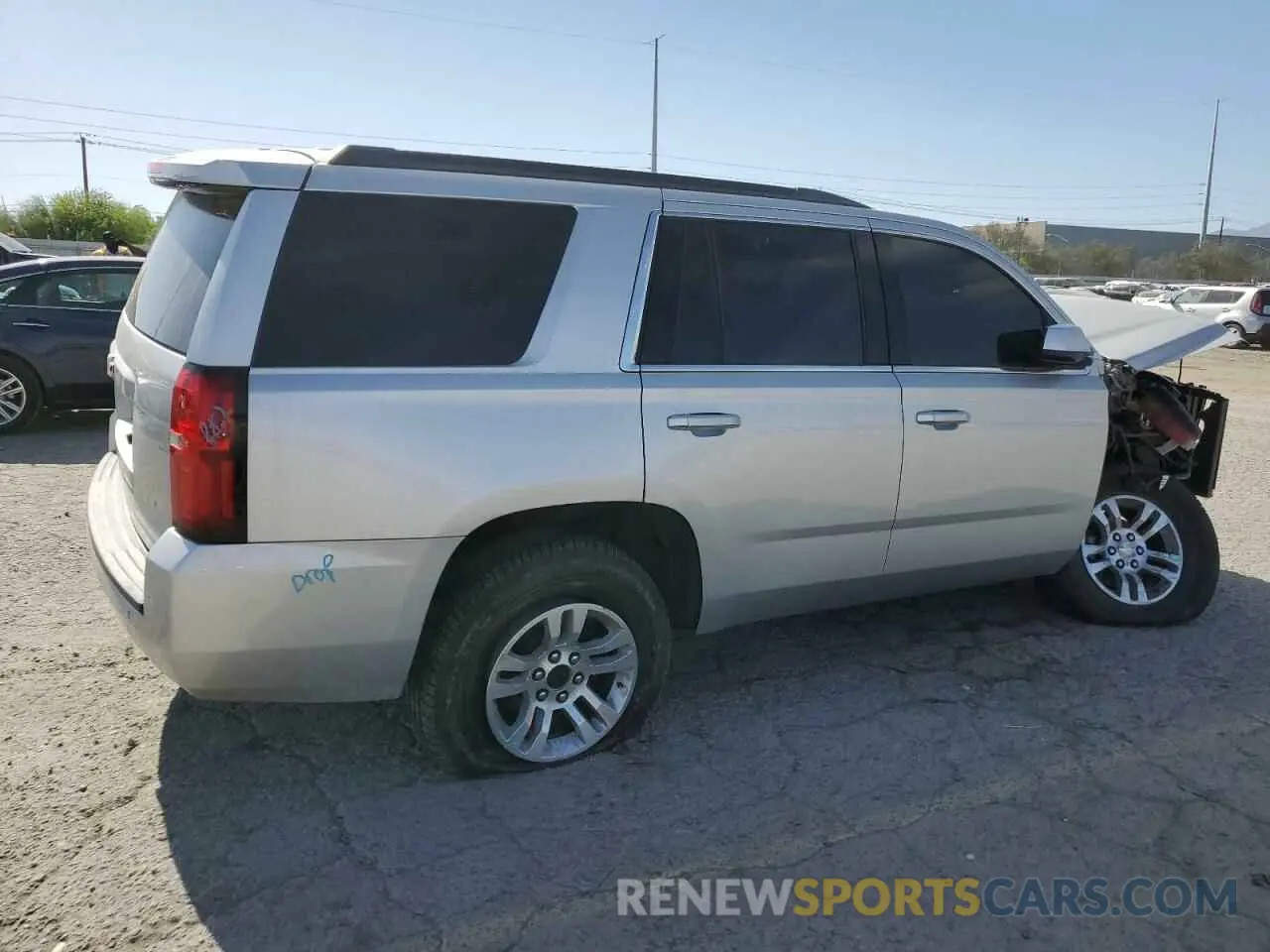 3 Photograph of a damaged car 1GNSKBKC2LR161480 CHEVROLET TAHOE 2020