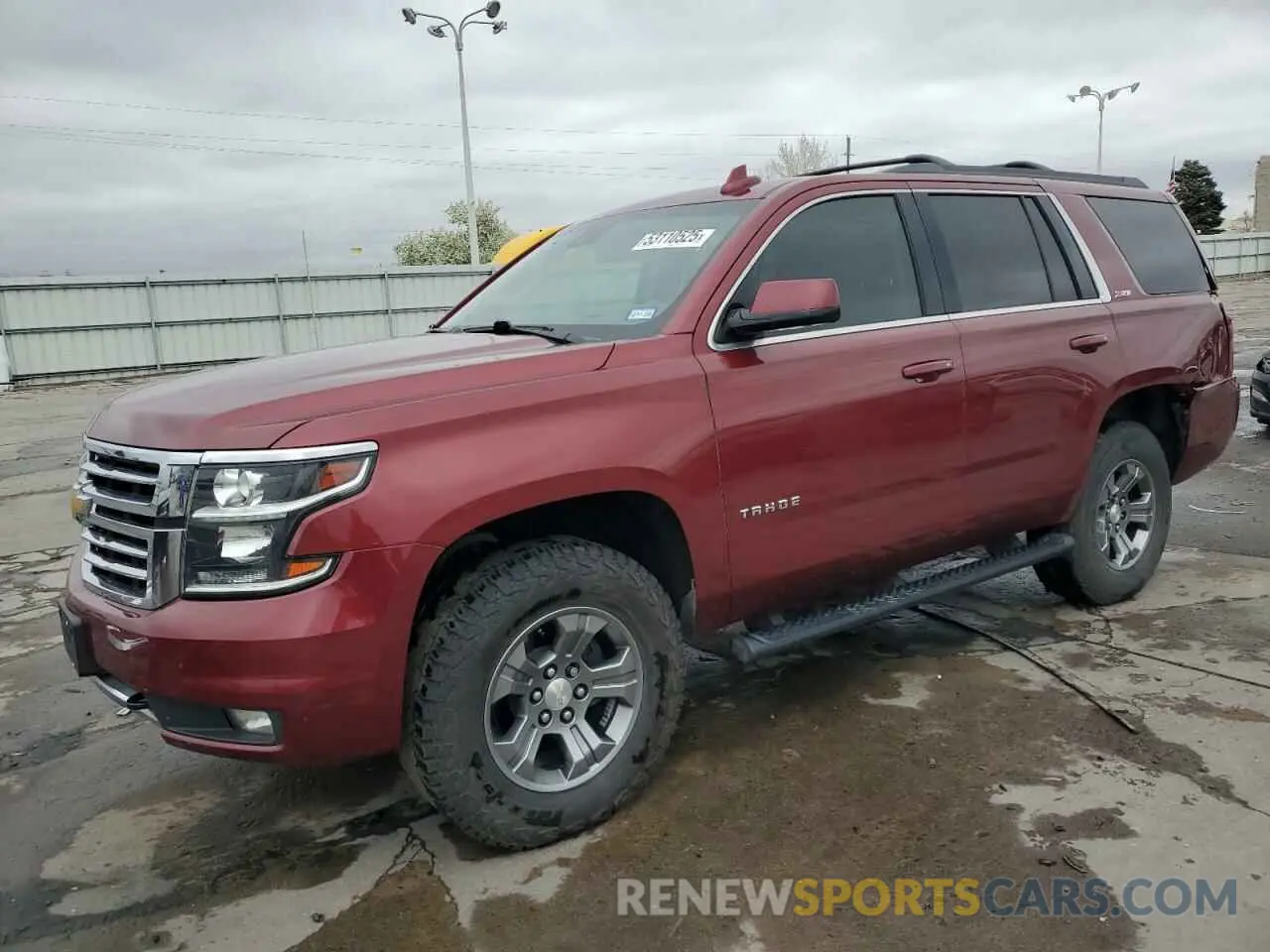 1 Photograph of a damaged car 1GNSKBKC4LR230220 CHEVROLET TAHOE 2020