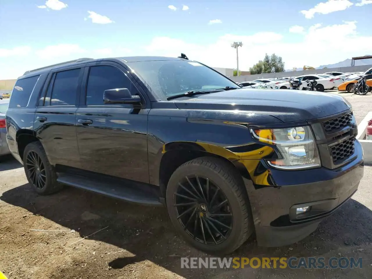 4 Photograph of a damaged car 1GNSKBKC6LR254700 CHEVROLET TAHOE 2020