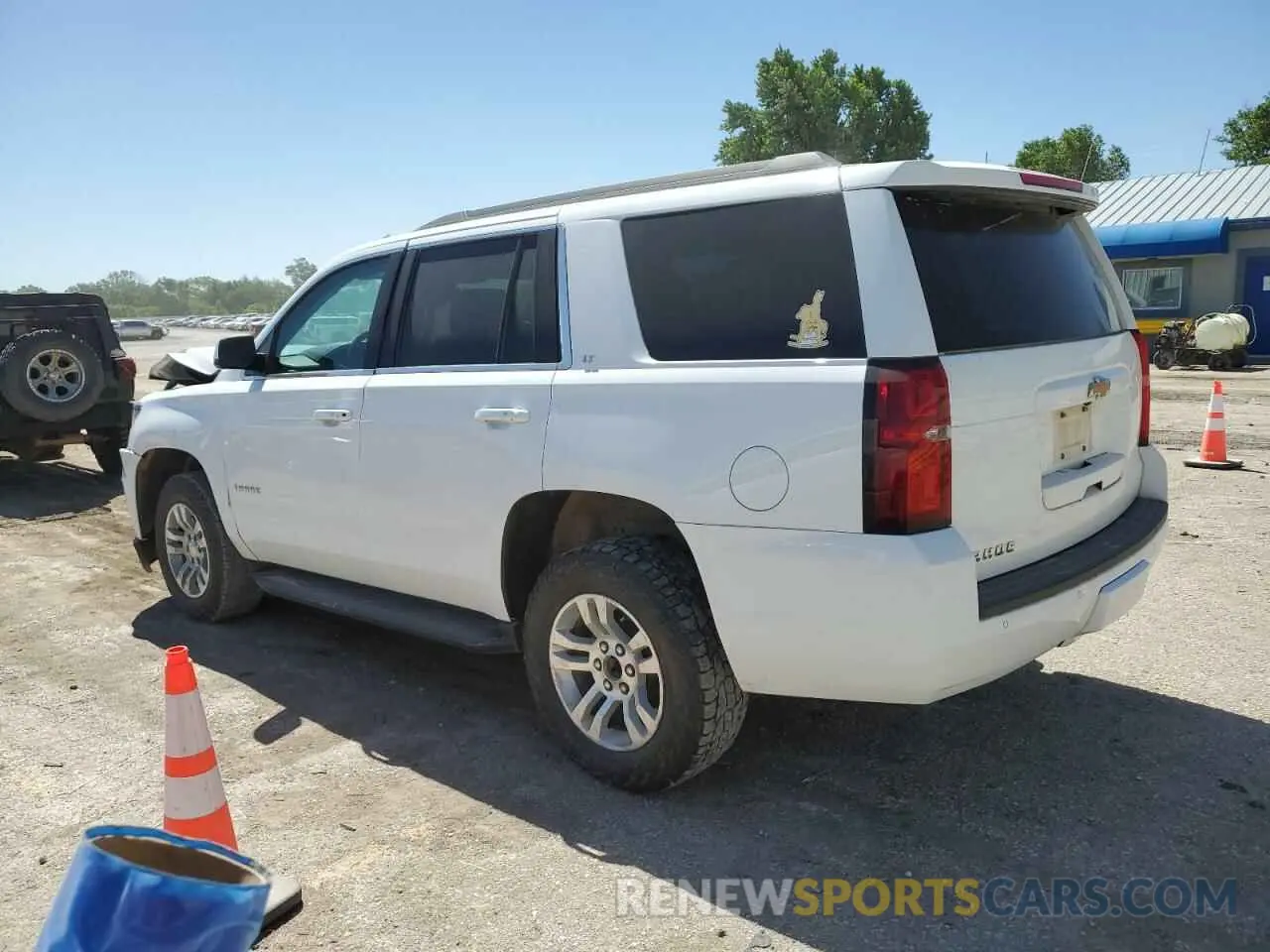 2 Photograph of a damaged car 1GNSKBKC6LR277295 CHEVROLET TAHOE 2020
