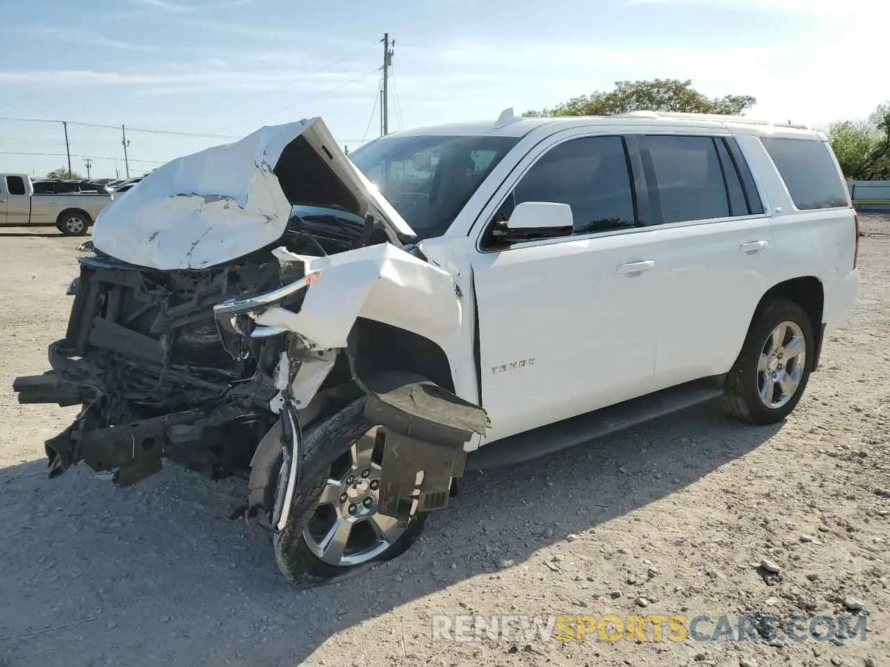 1 Photograph of a damaged car 1GNSKBKC7LR124845 CHEVROLET TAHOE 2020