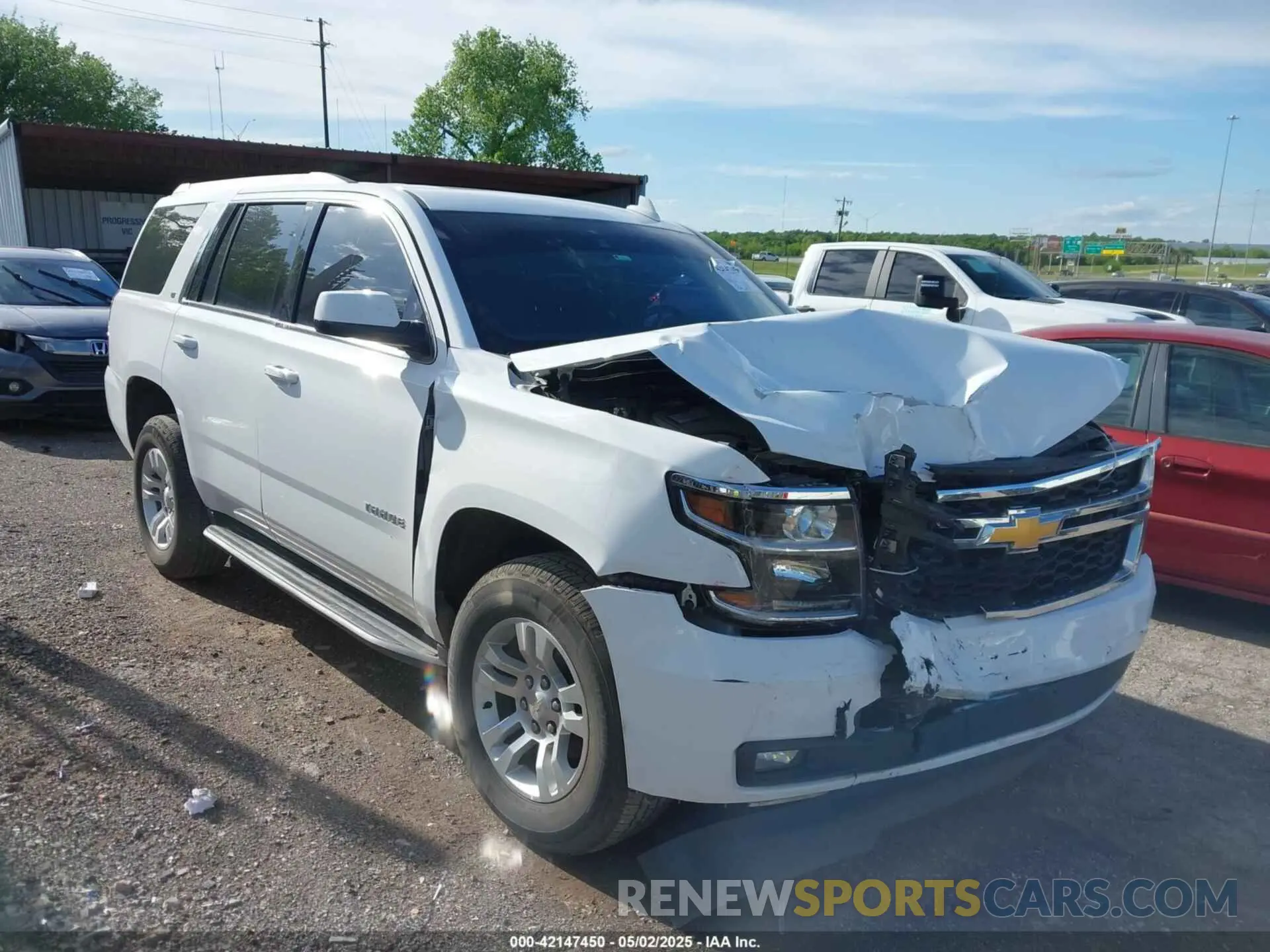 1 Photograph of a damaged car 1GNSKBKC7LR276771 CHEVROLET TAHOE 2020