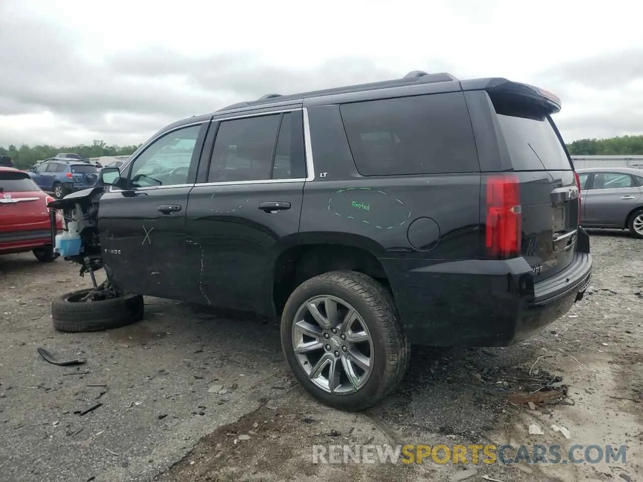 2 Photograph of a damaged car 1GNSKBKC9LR226552 CHEVROLET TAHOE 2020