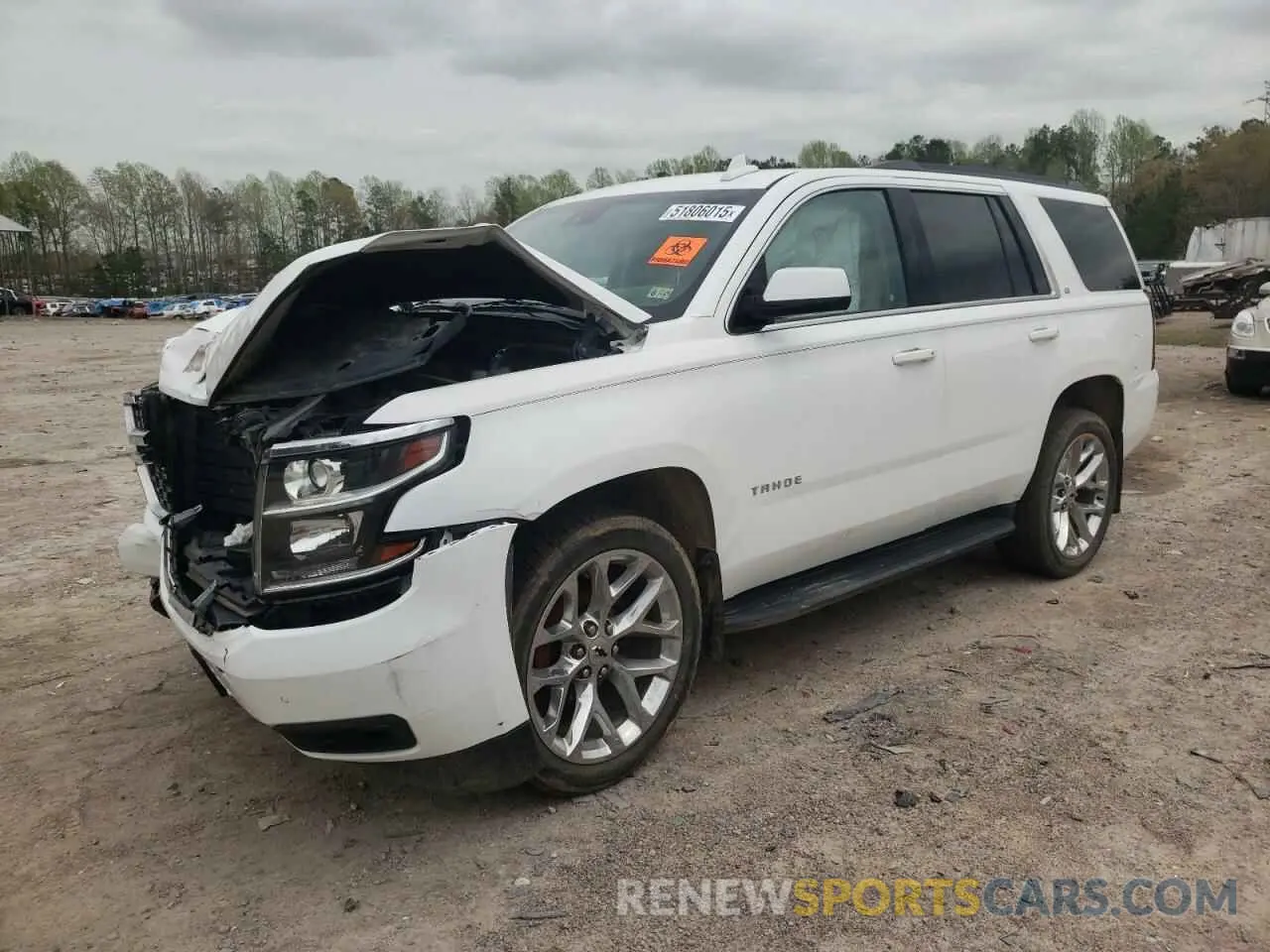 1 Photograph of a damaged car 1GNSKBKCXLR202986 CHEVROLET TAHOE 2020