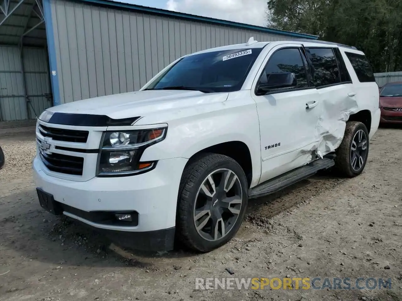 1 Photograph of a damaged car 1GNSKCKJ5LR203810 CHEVROLET TAHOE 2020