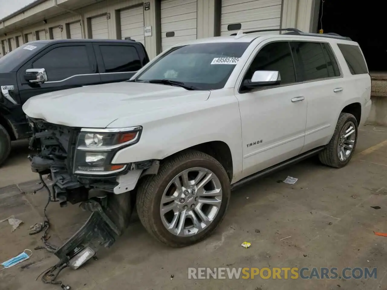1 Photograph of a damaged car 1GNSKCKJ7LR307957 CHEVROLET TAHOE 2020