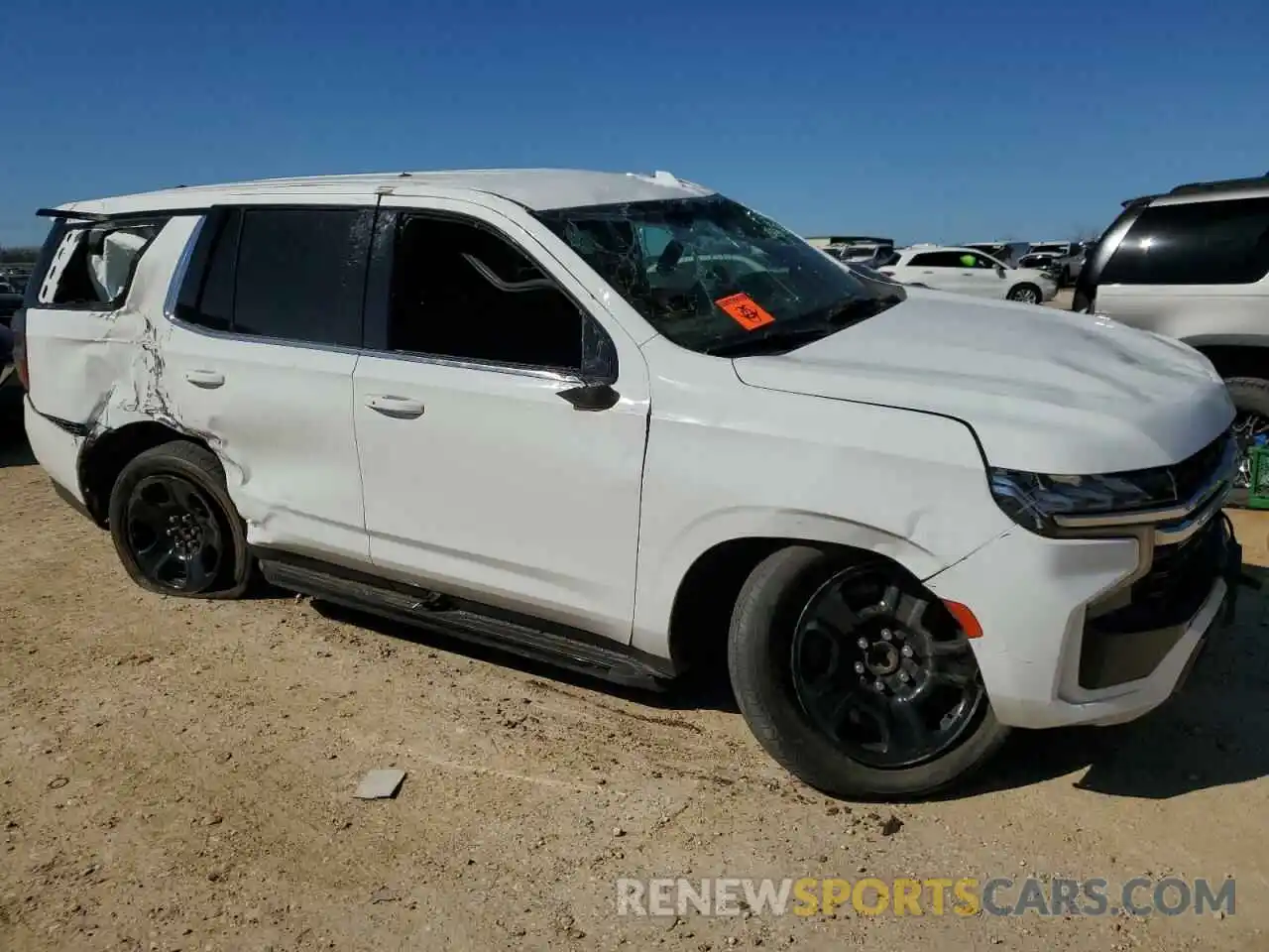 4 Photograph of a damaged car 1GBSCLED0MR297435 CHEVROLET TAHOE 2021