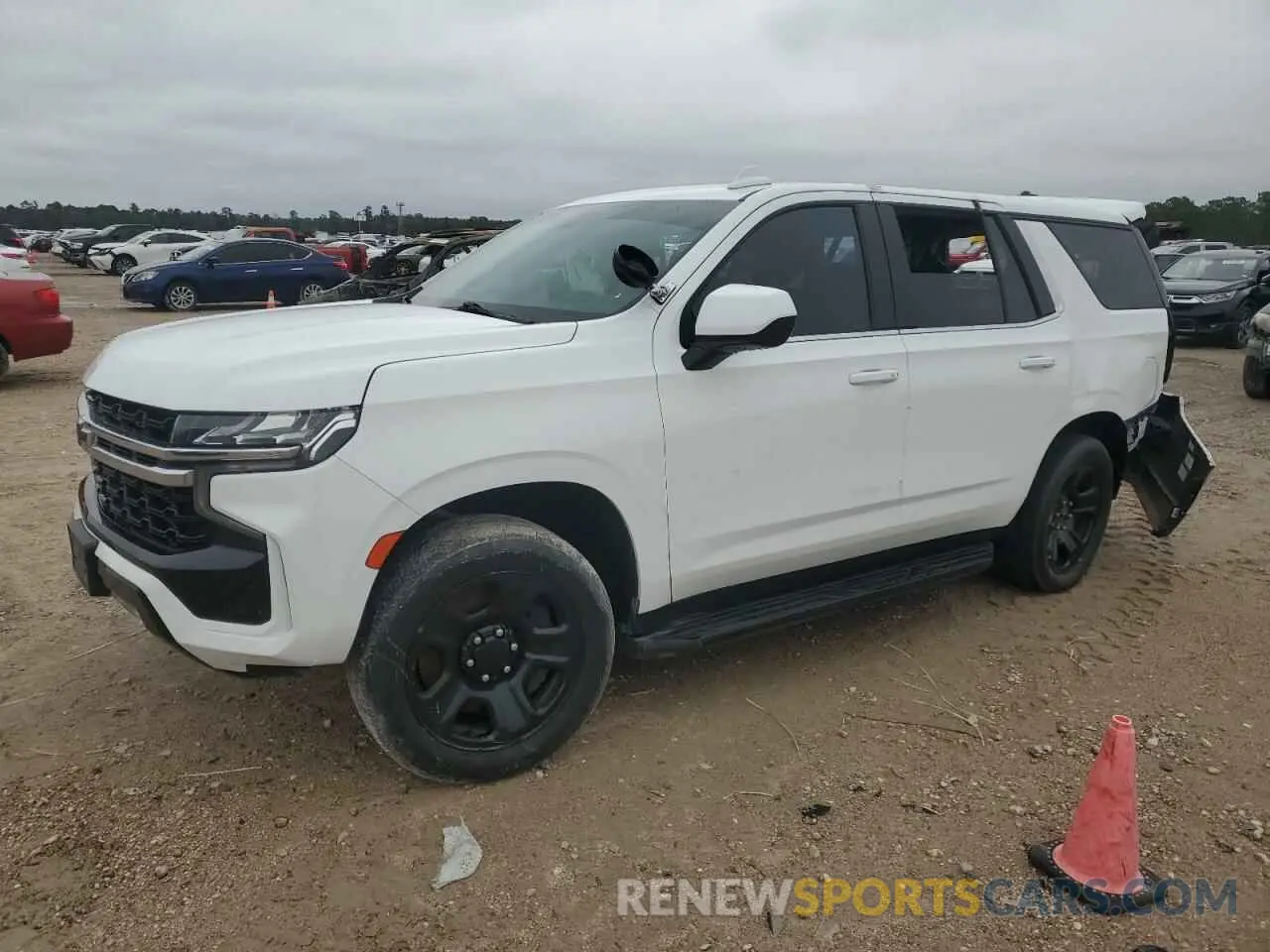 1 Photograph of a damaged car 1GNSCLED8MR467155 CHEVROLET TAHOE 2021