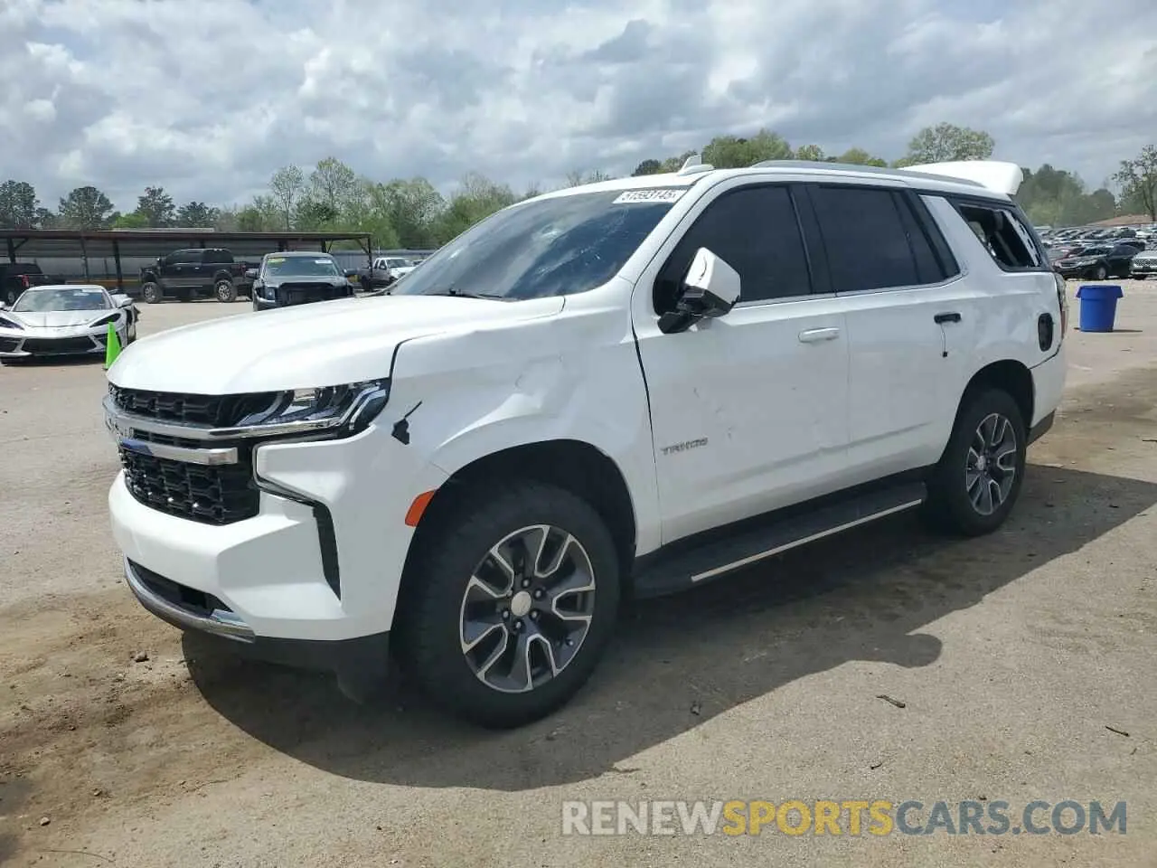 1 Photograph of a damaged car 1GNSCMKD5MR381599 CHEVROLET TAHOE 2021