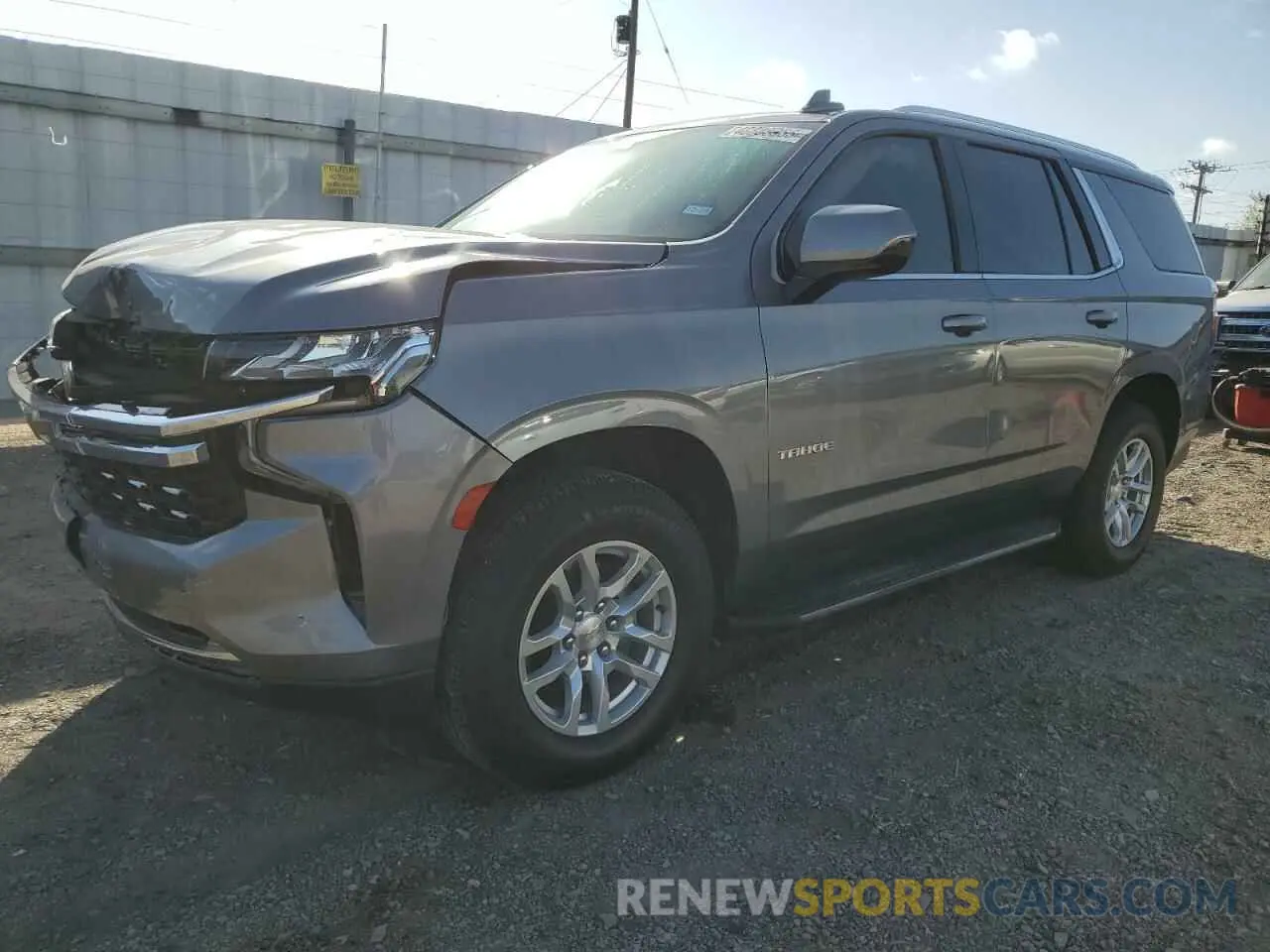 1 Photograph of a damaged car 1GNSCMKD8MR454528 CHEVROLET TAHOE 2021