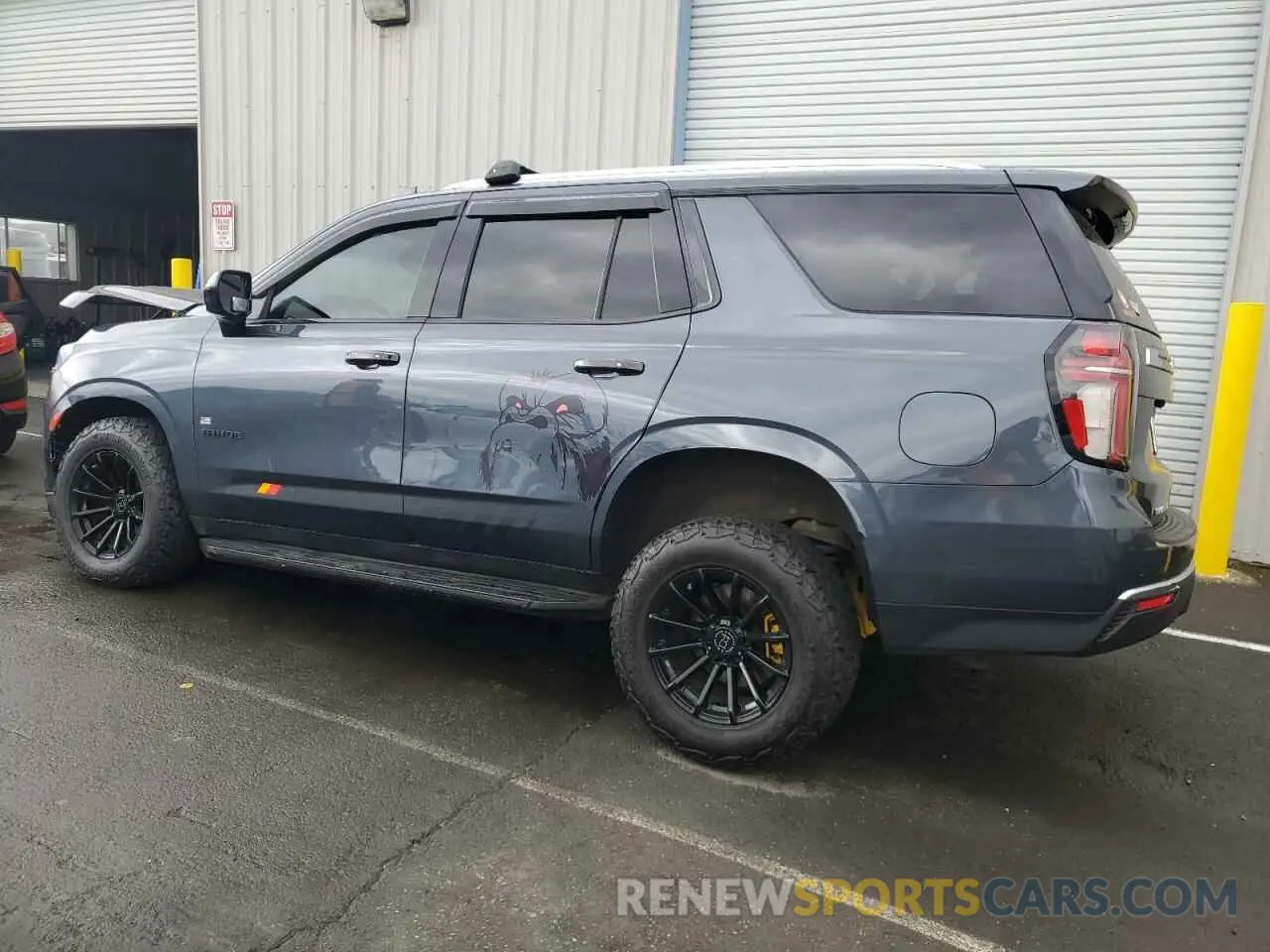 2 Photograph of a damaged car 1GNSCMKT1MR340734 CHEVROLET TAHOE 2021