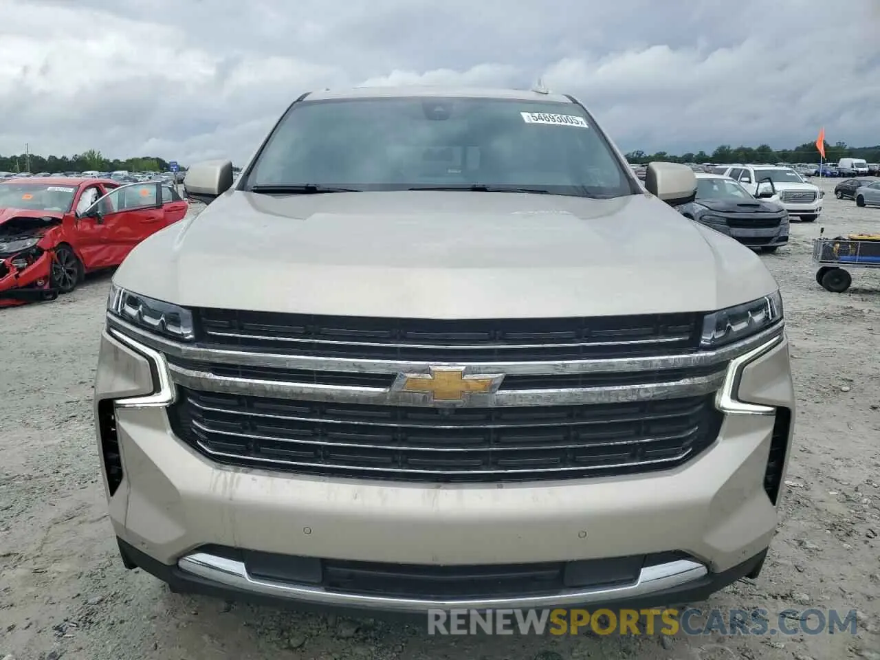 5 Photograph of a damaged car 1GNSCNKD0MR227811 CHEVROLET TAHOE 2021