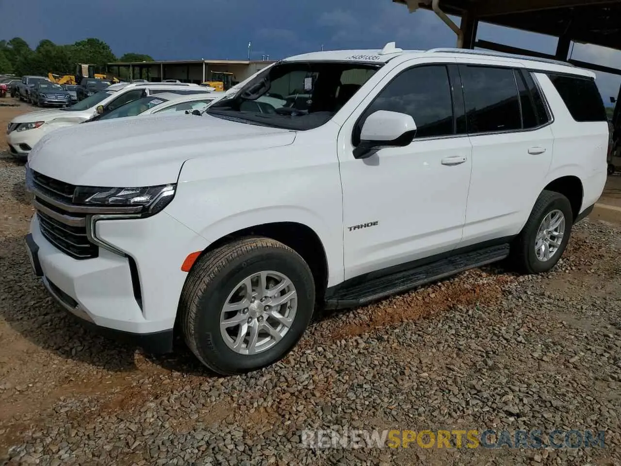 1 Photograph of a damaged car 1GNSCNKD0MR418886 CHEVROLET TAHOE 2021