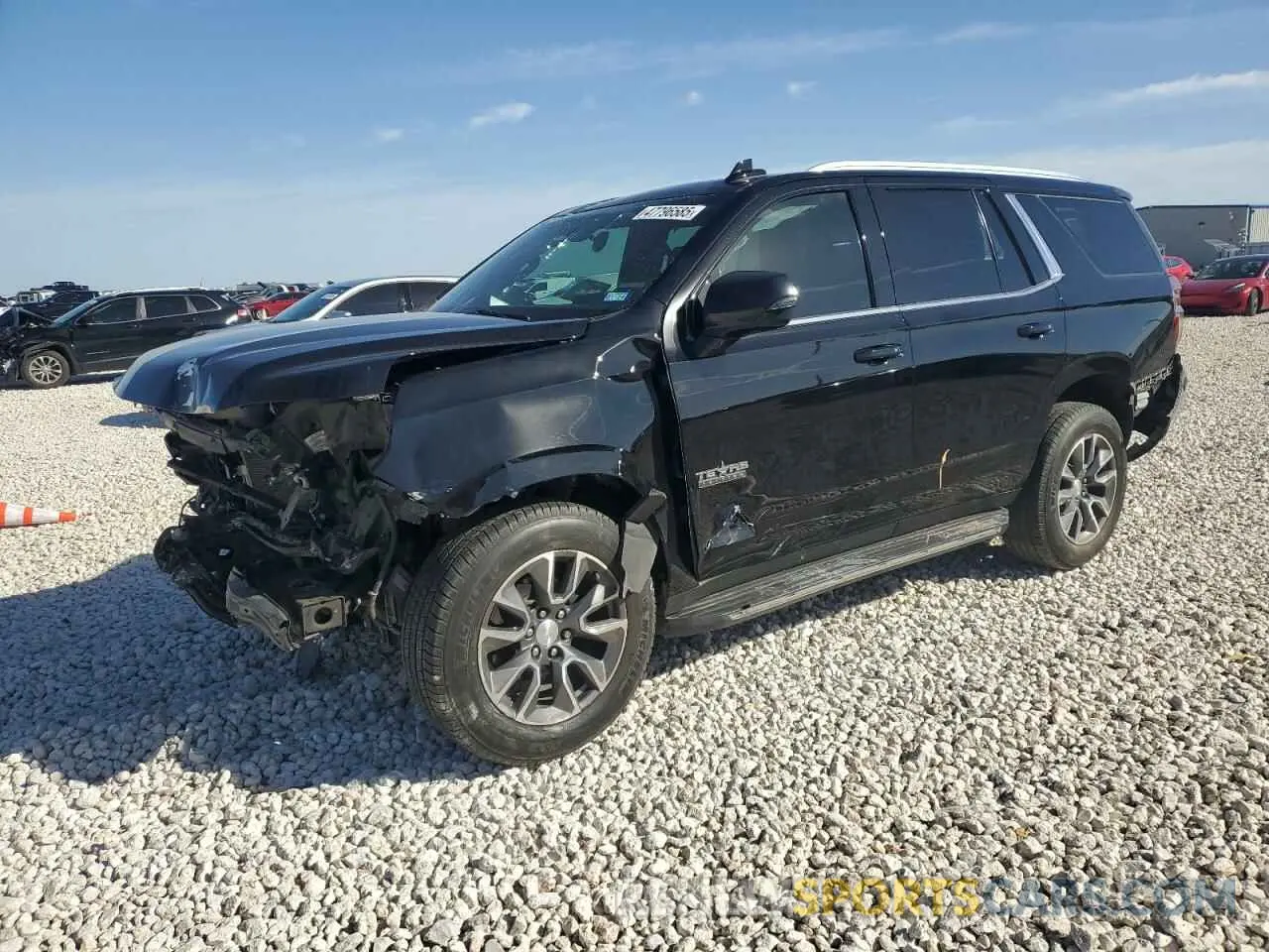 1 Photograph of a damaged car 1GNSCNKD7MR136017 CHEVROLET TAHOE 2021