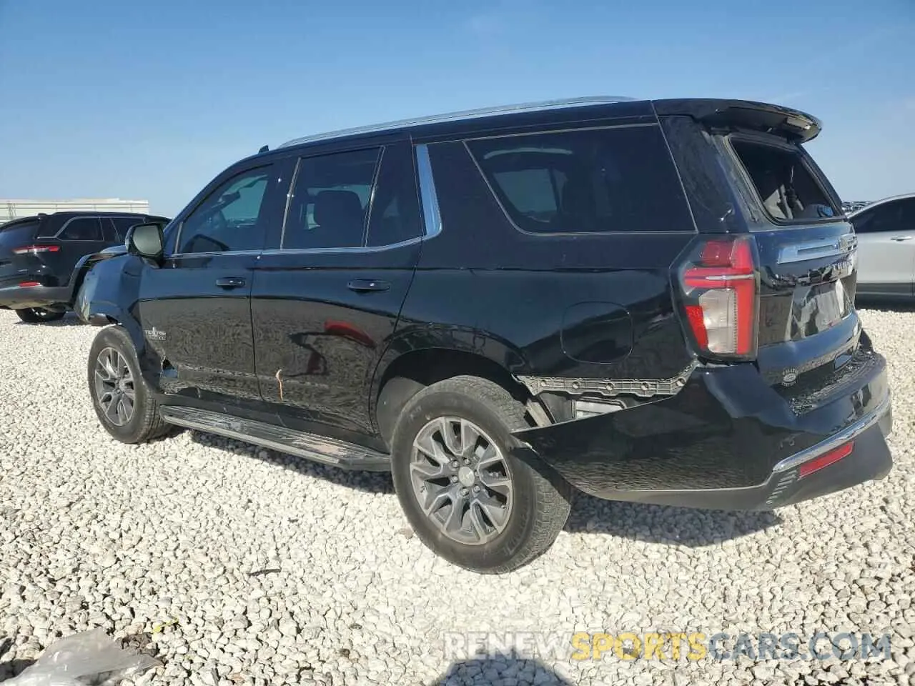 2 Photograph of a damaged car 1GNSCNKD7MR136017 CHEVROLET TAHOE 2021