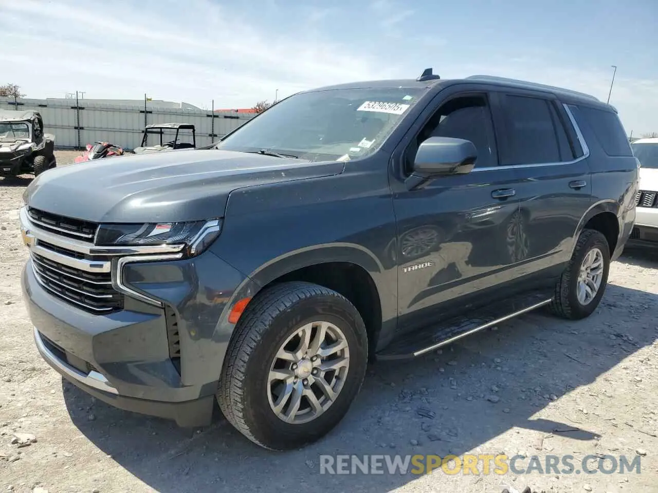1 Photograph of a damaged car 1GNSCNKD7MR355575 CHEVROLET TAHOE 2021