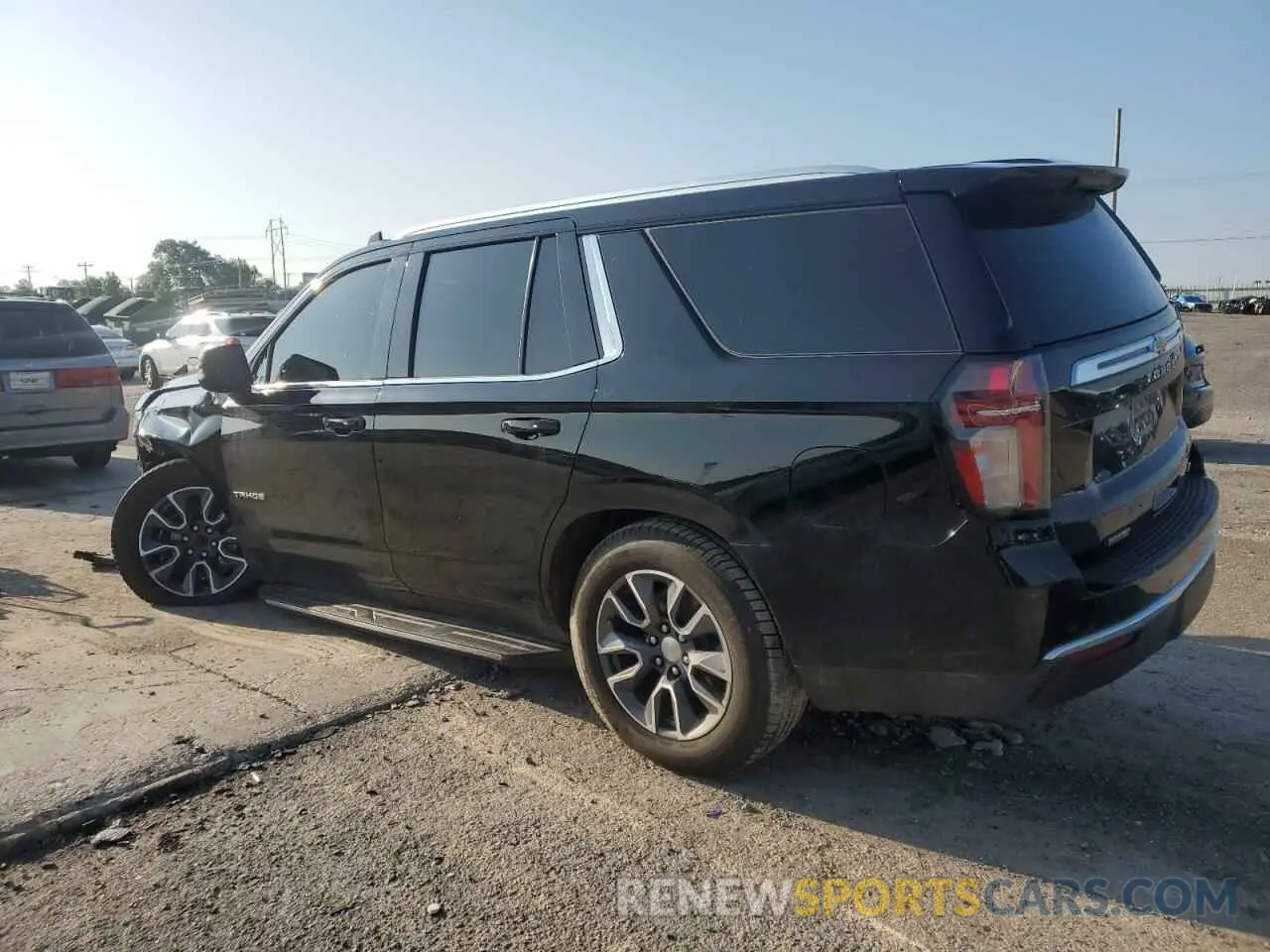 2 Photograph of a damaged car 1GNSCNKT0MR307343 CHEVROLET TAHOE 2021