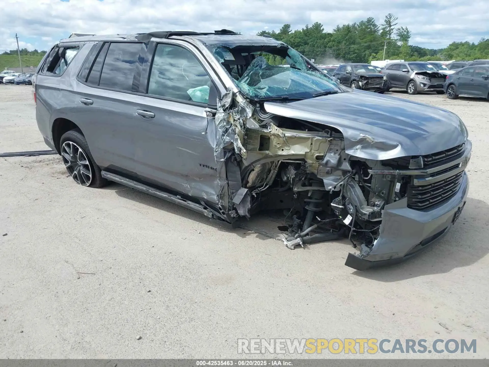 1 Photograph of a damaged car 1GNSCRKD3MR199039 CHEVROLET TAHOE 2021