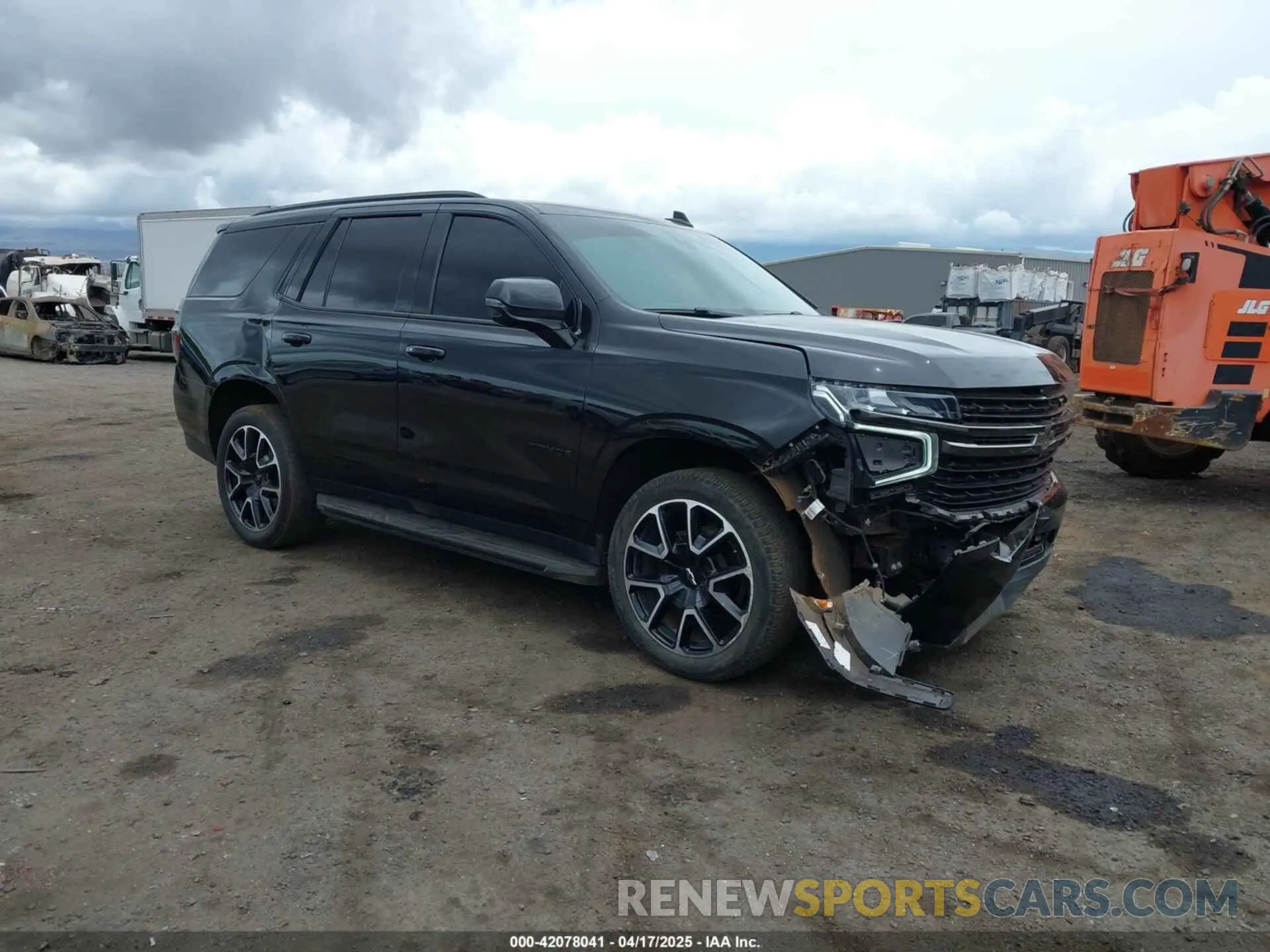1 Photograph of a damaged car 1GNSCRKD9MR245313 CHEVROLET TAHOE 2021
