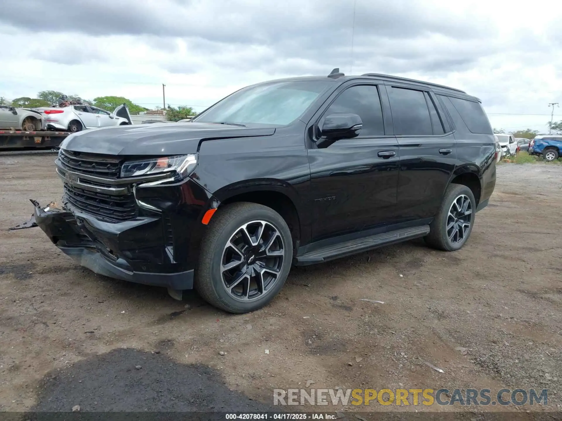 2 Photograph of a damaged car 1GNSCRKD9MR245313 CHEVROLET TAHOE 2021