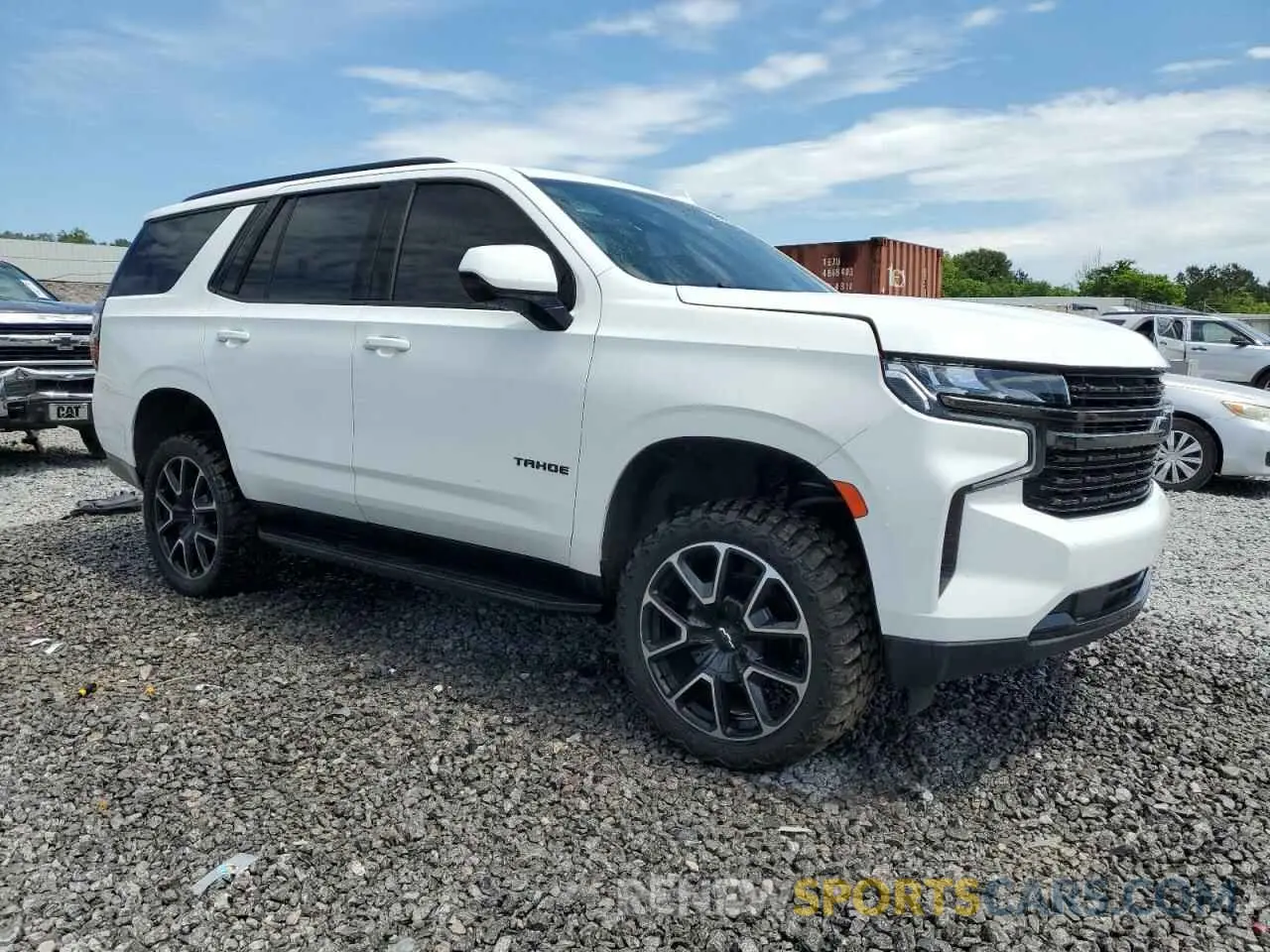 4 Photograph of a damaged car 1GNSCRKD9MR395972 CHEVROLET TAHOE 2021