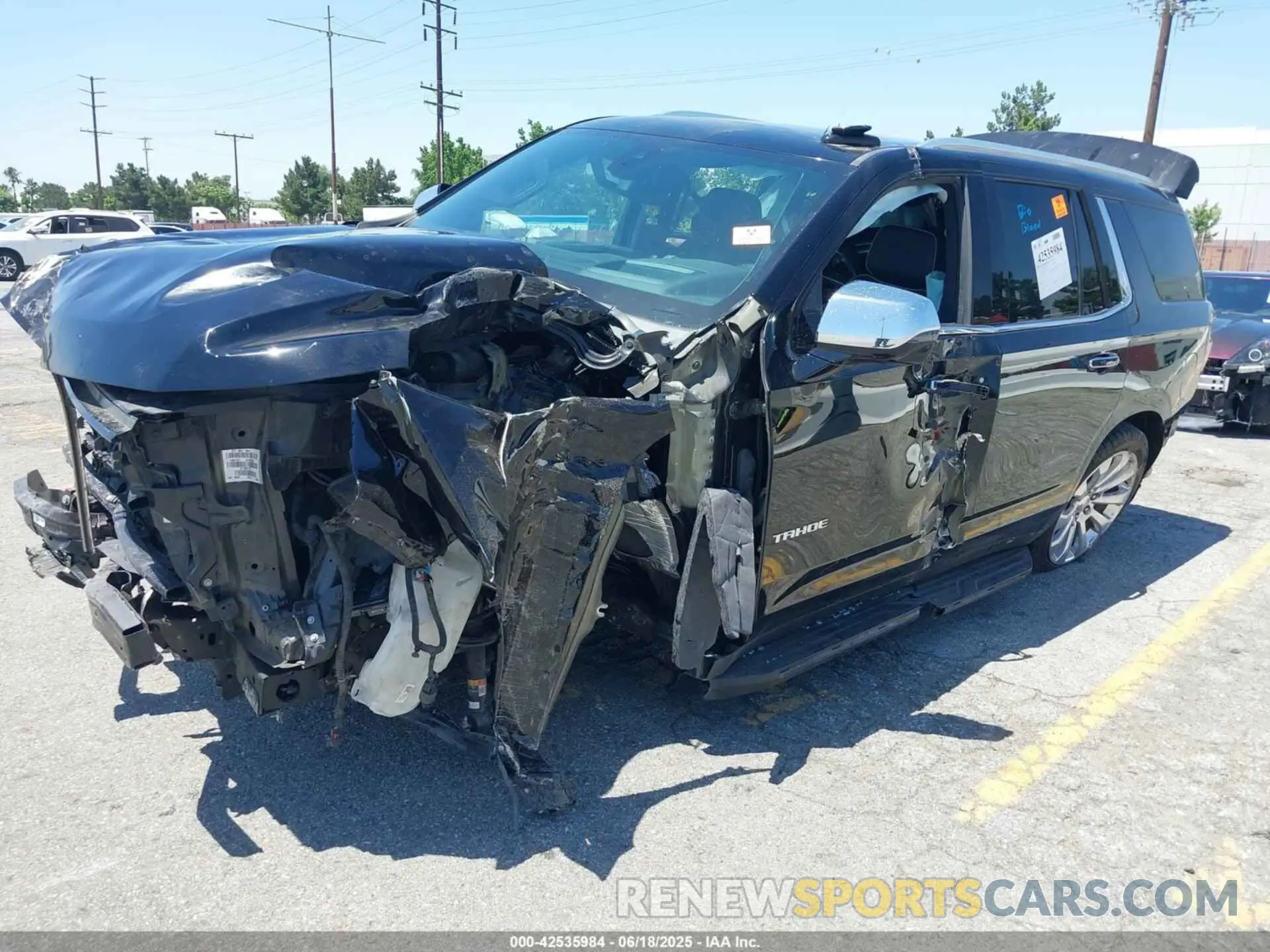 2 Photograph of a damaged car 1GNSCSKD0MR108266 CHEVROLET TAHOE 2021
