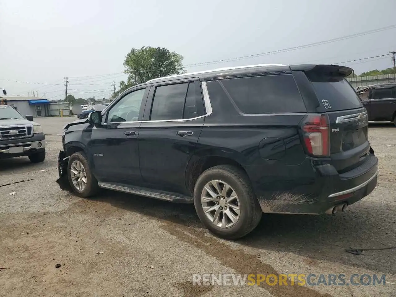 2 Photograph of a damaged car 1GNSCSKD1MR104260 CHEVROLET TAHOE 2021