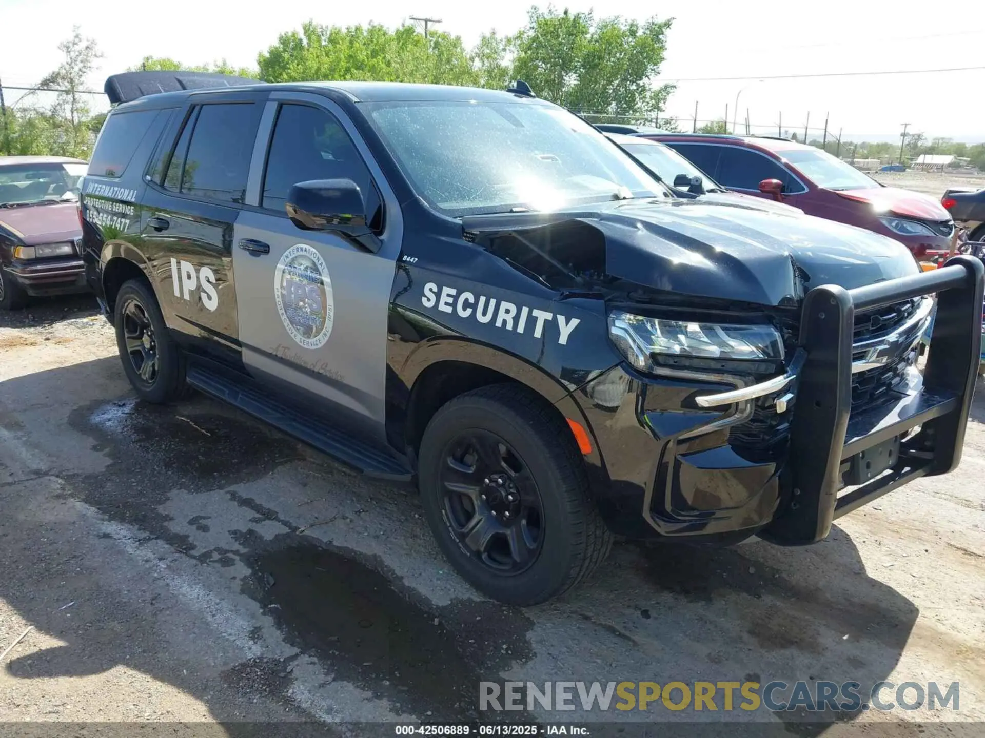1 Photograph of a damaged car 1GNSKLED2MR328447 CHEVROLET TAHOE 2021