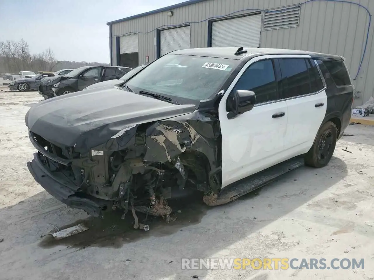 1 Photograph of a damaged car 1GNSKLED4MR375172 CHEVROLET TAHOE 2021