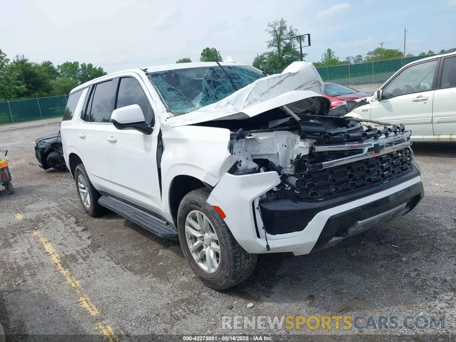 1 Photograph of a damaged car 1GNSKLEDXMR359932 CHEVROLET TAHOE 2021