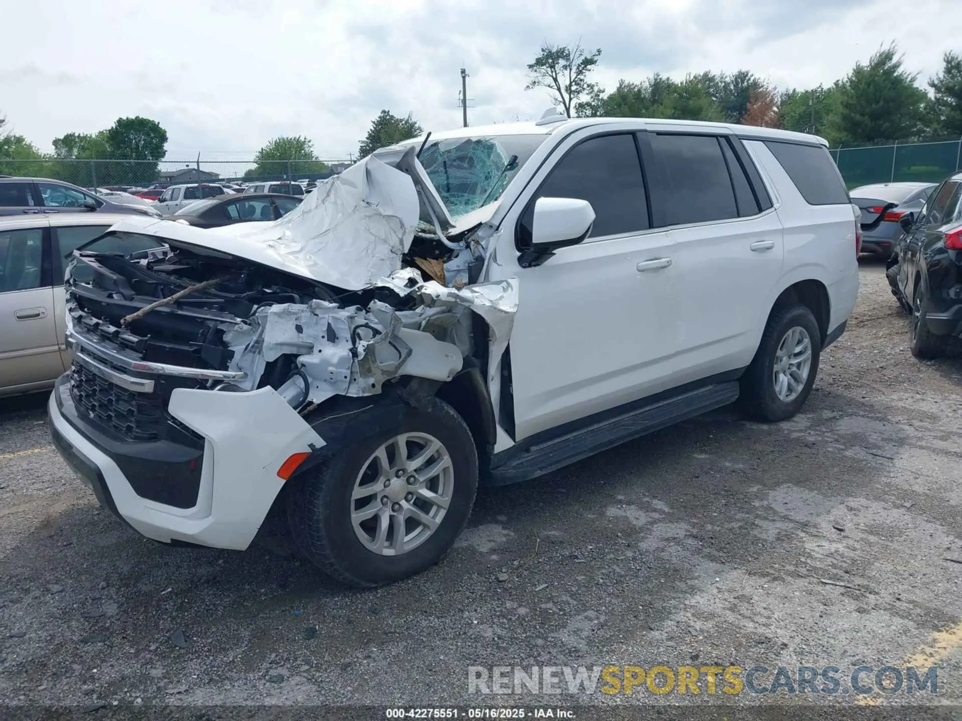 2 Photograph of a damaged car 1GNSKLEDXMR359932 CHEVROLET TAHOE 2021