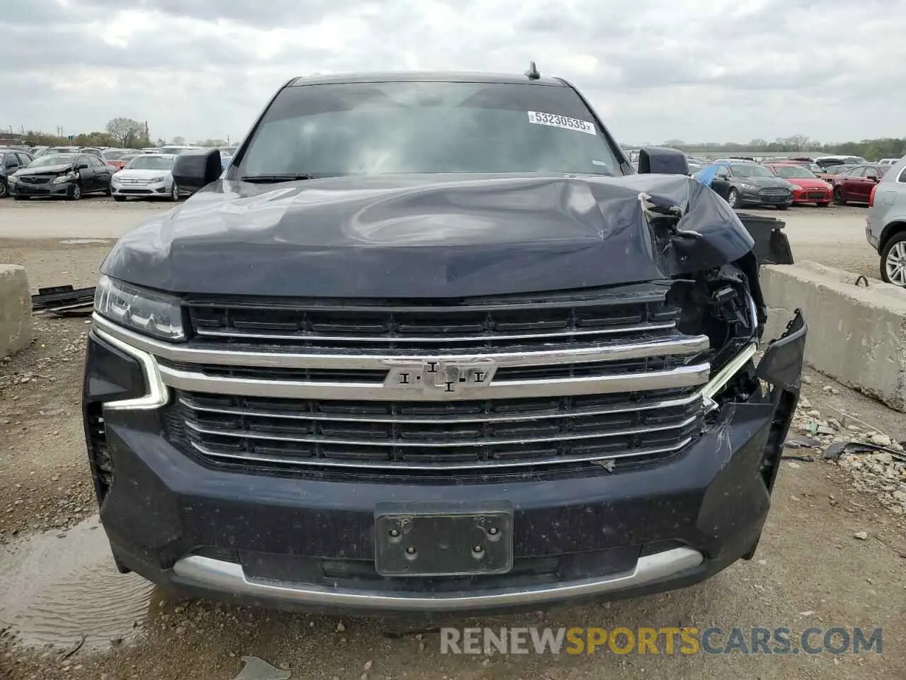 5 Photograph of a damaged car 1GNSKNKD0MR253098 CHEVROLET TAHOE 2021