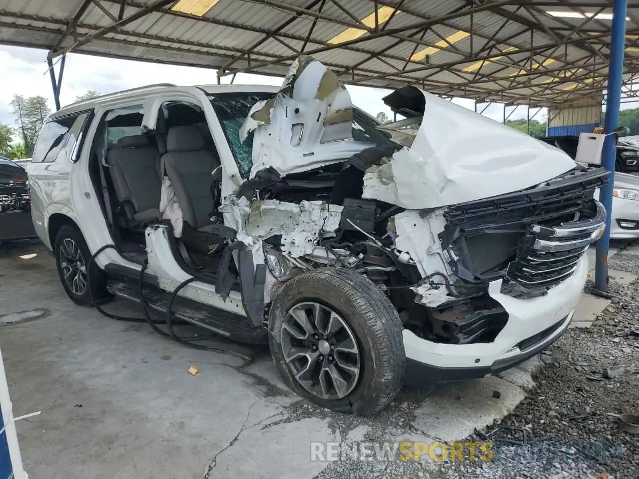 4 Photograph of a damaged car 1GNSKNKD0MR284965 CHEVROLET TAHOE 2021