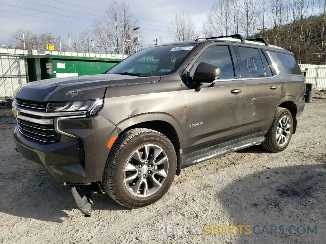 1 Photograph of a damaged car 1GNSKNKD1MR103887 CHEVROLET TAHOE 2021