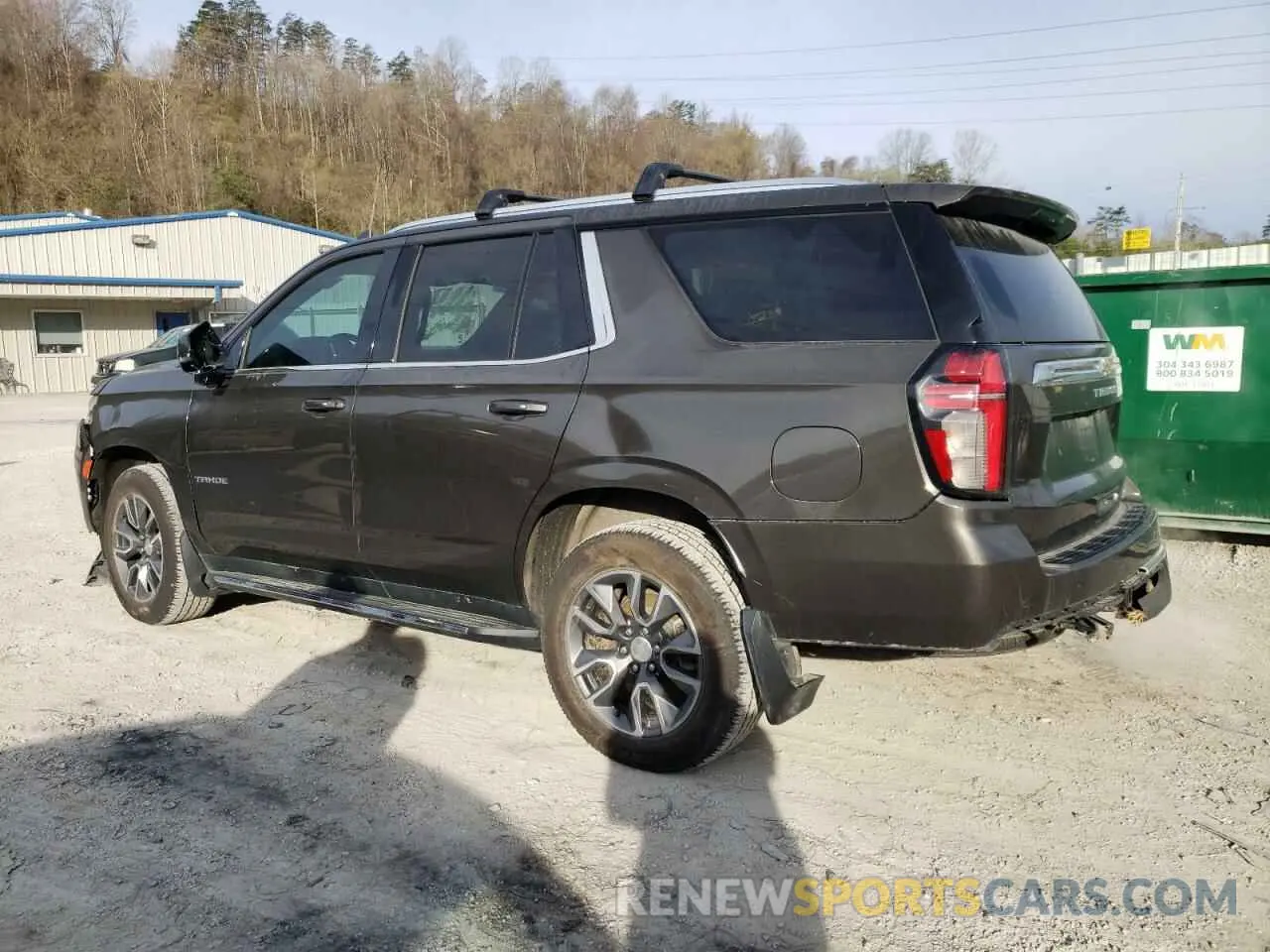 2 Photograph of a damaged car 1GNSKNKD1MR103887 CHEVROLET TAHOE 2021
