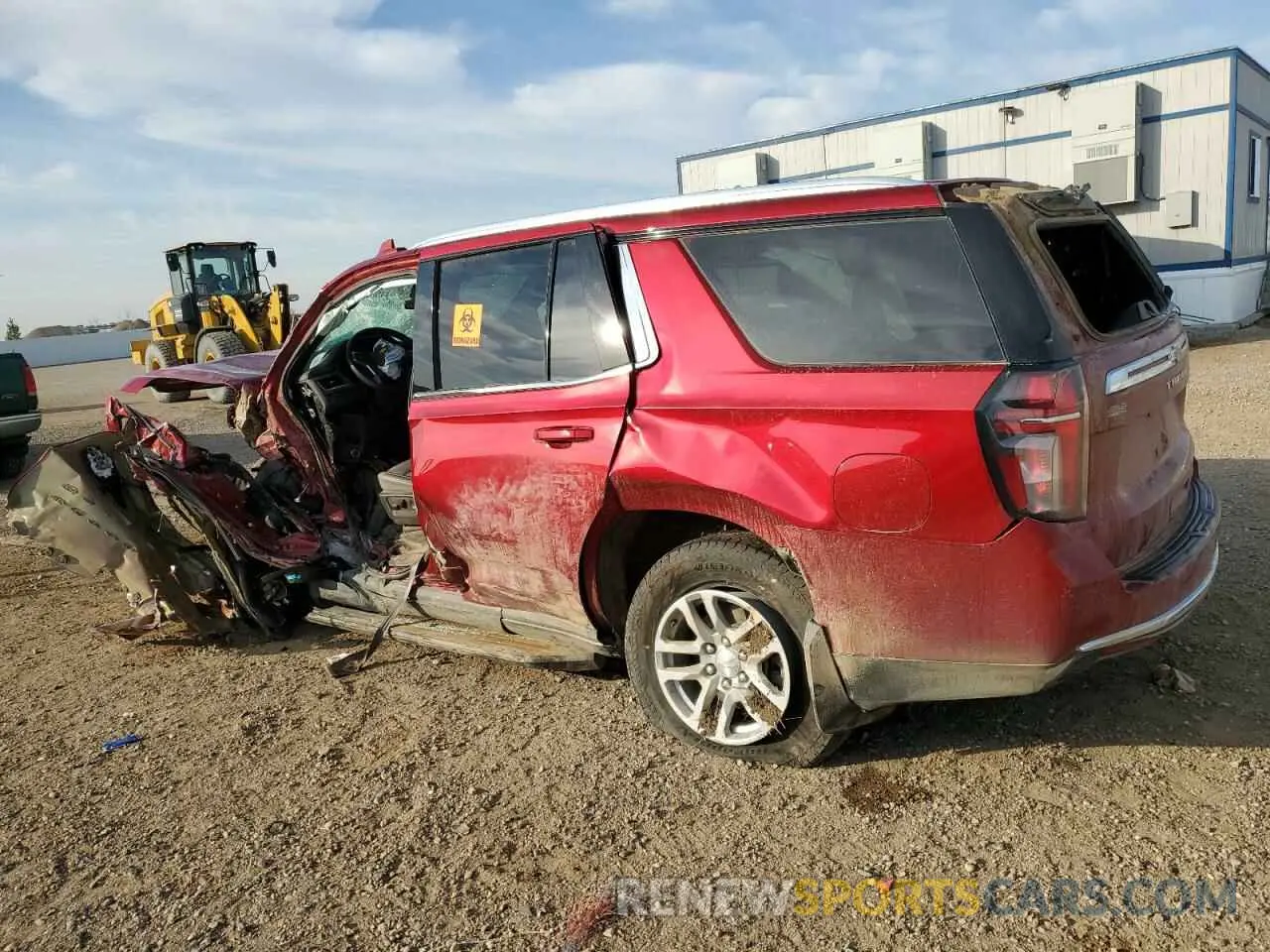 2 Photograph of a damaged car 1GNSKNKD1MR160347 CHEVROLET TAHOE 2021